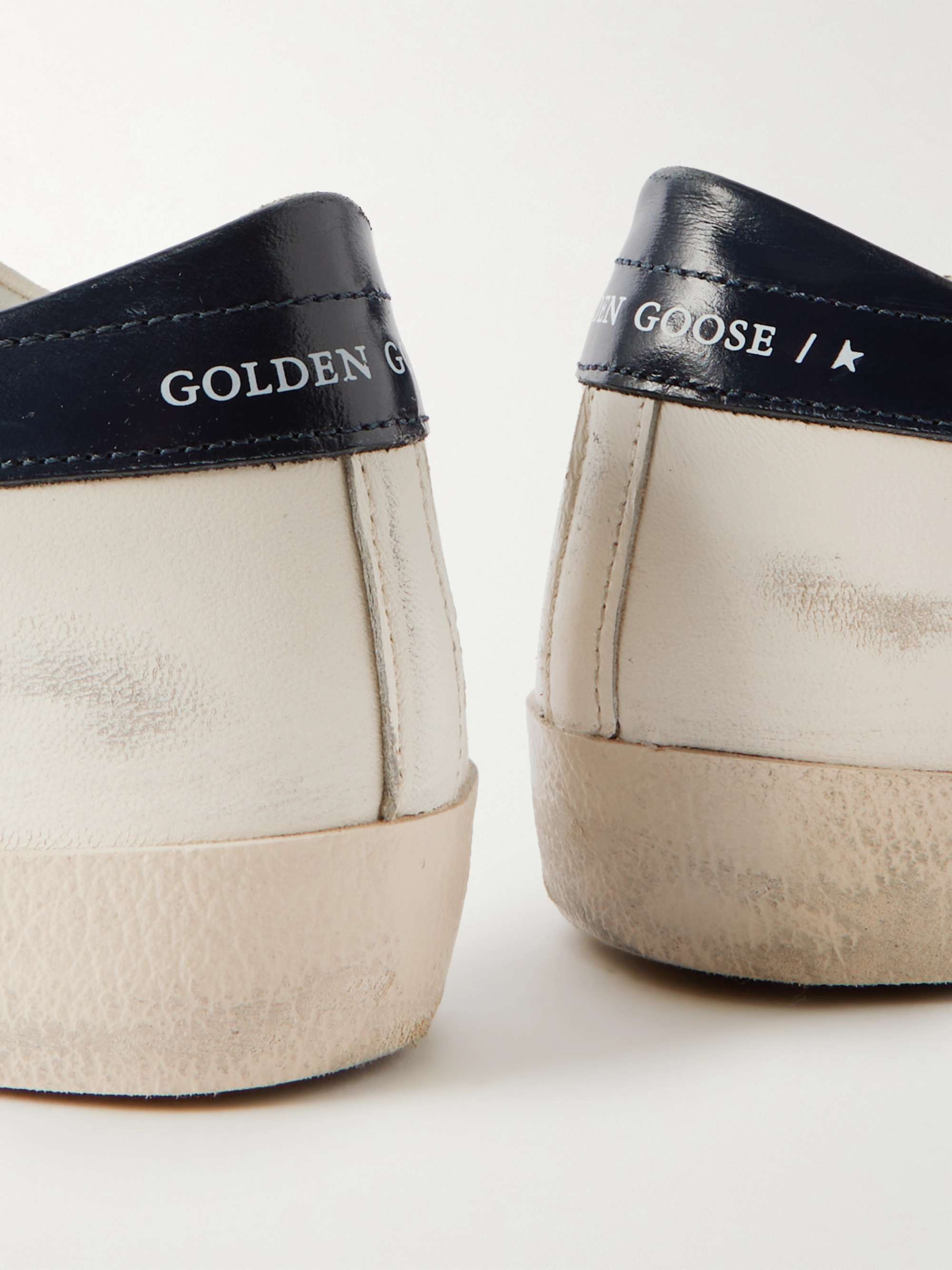 GOLDEN GOOSE Superstar Distressed Leather Sneakers
