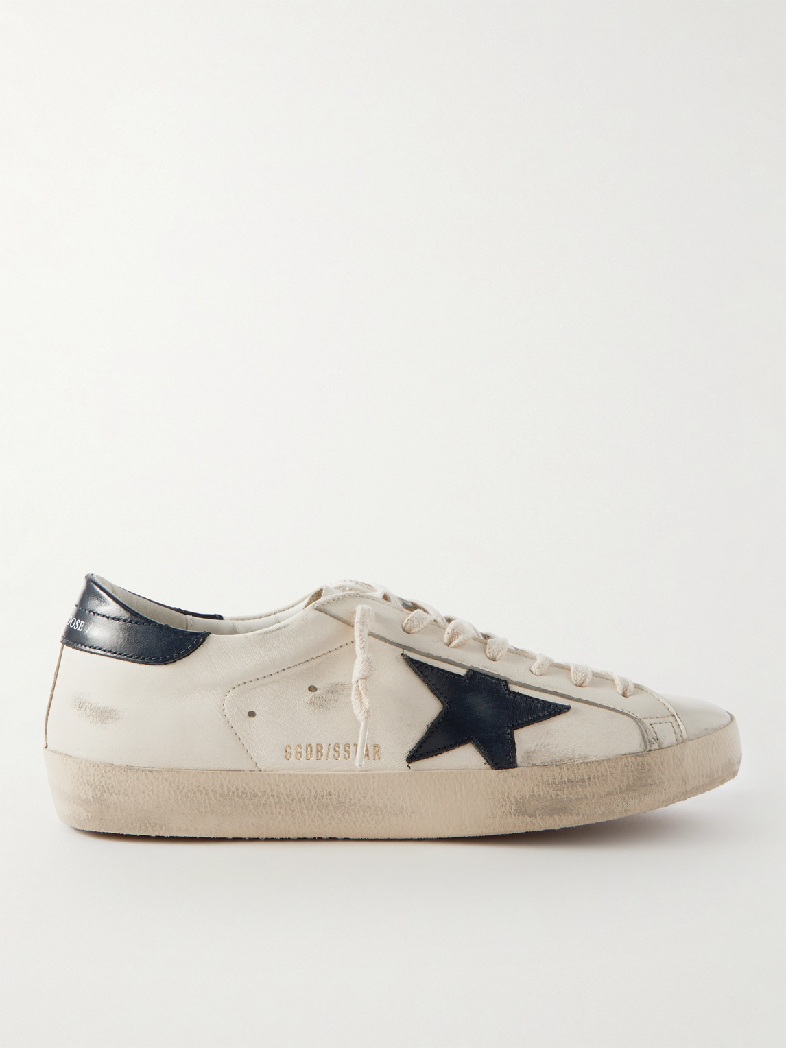 Golden Goose Superstar Distressed Leather Sneakers - Men