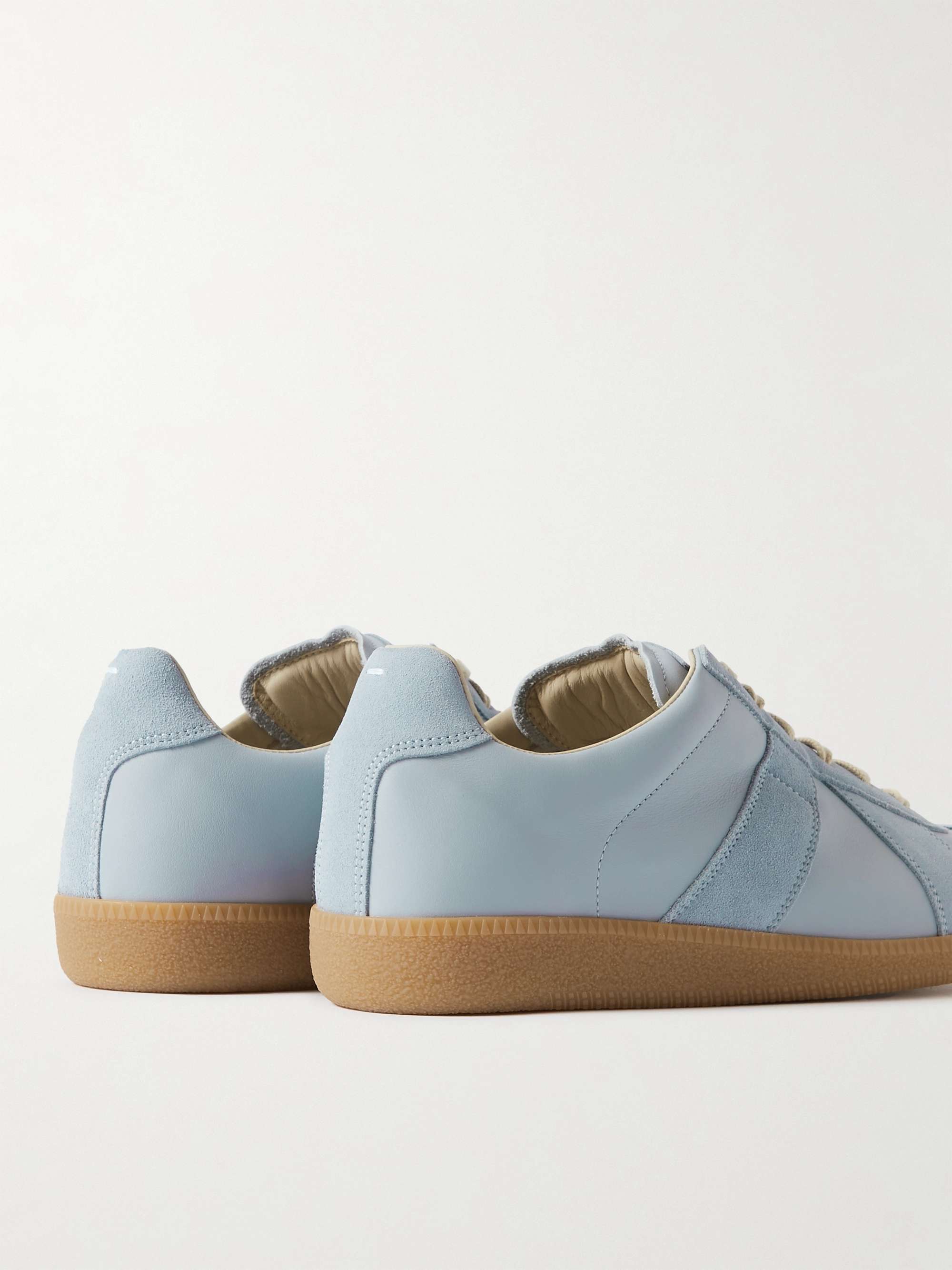 MAISON MARGIELA Replica Leather and Suede Sneakers