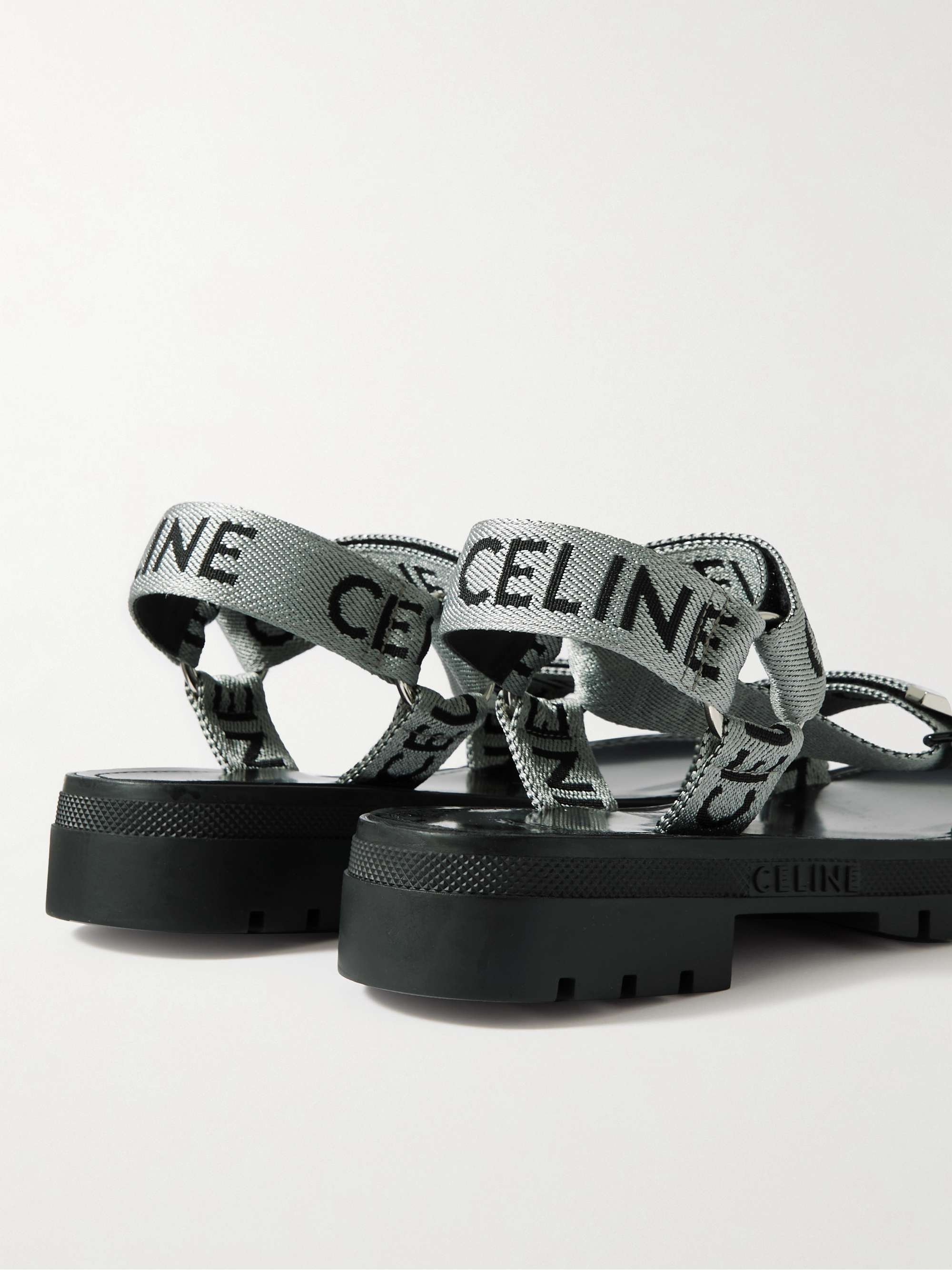 CELINE Logo-Jacquard Sandals