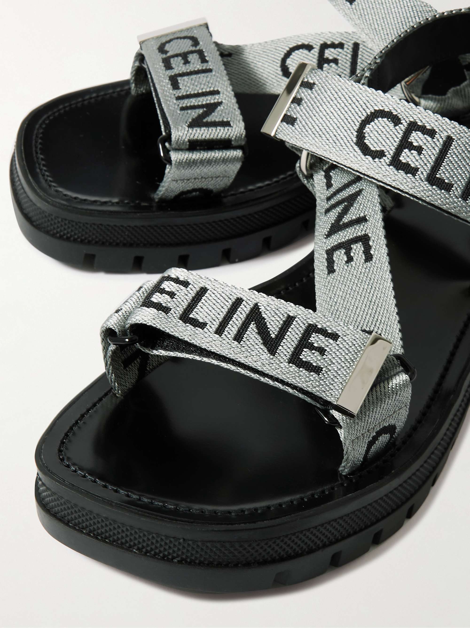 CELINE Logo-Jacquard Sandals