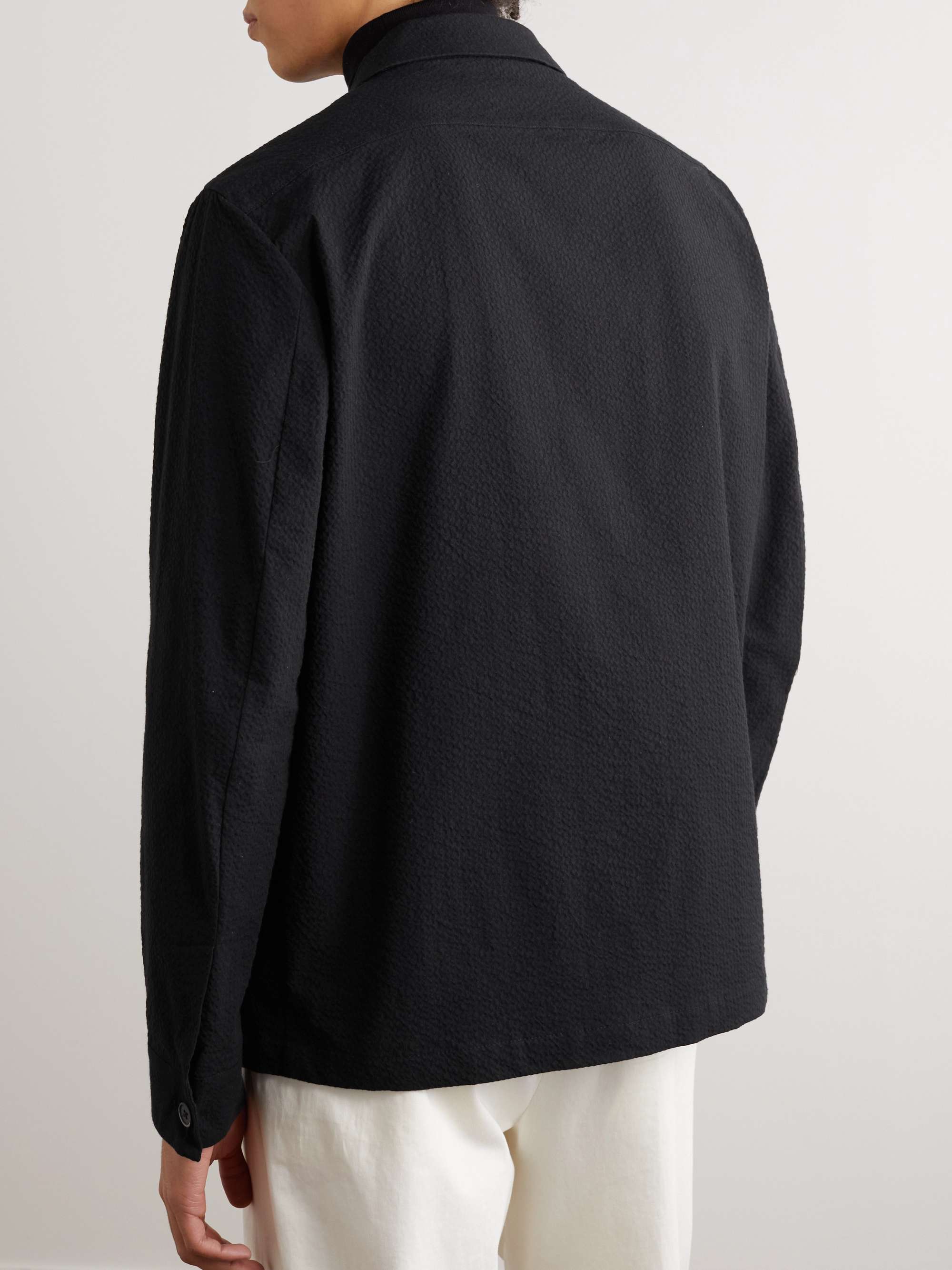 barena overshirt rocheo cuoio