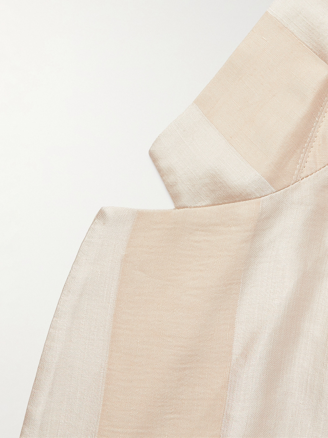 Barena Venezia Borgo Slim-fit Striped Linen-blend Suit Jacket In 