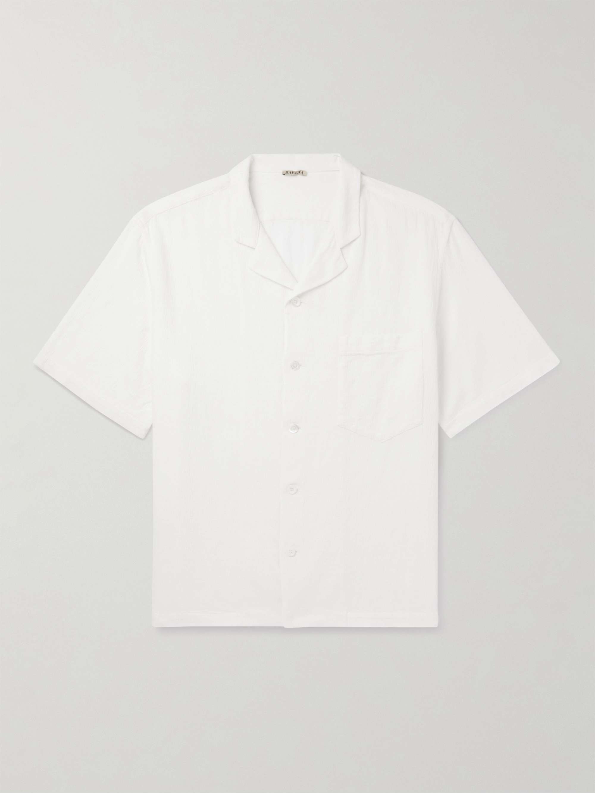 BARENA Bagolo Camp-Collar Cotton Shirt for Men | MR PORTER