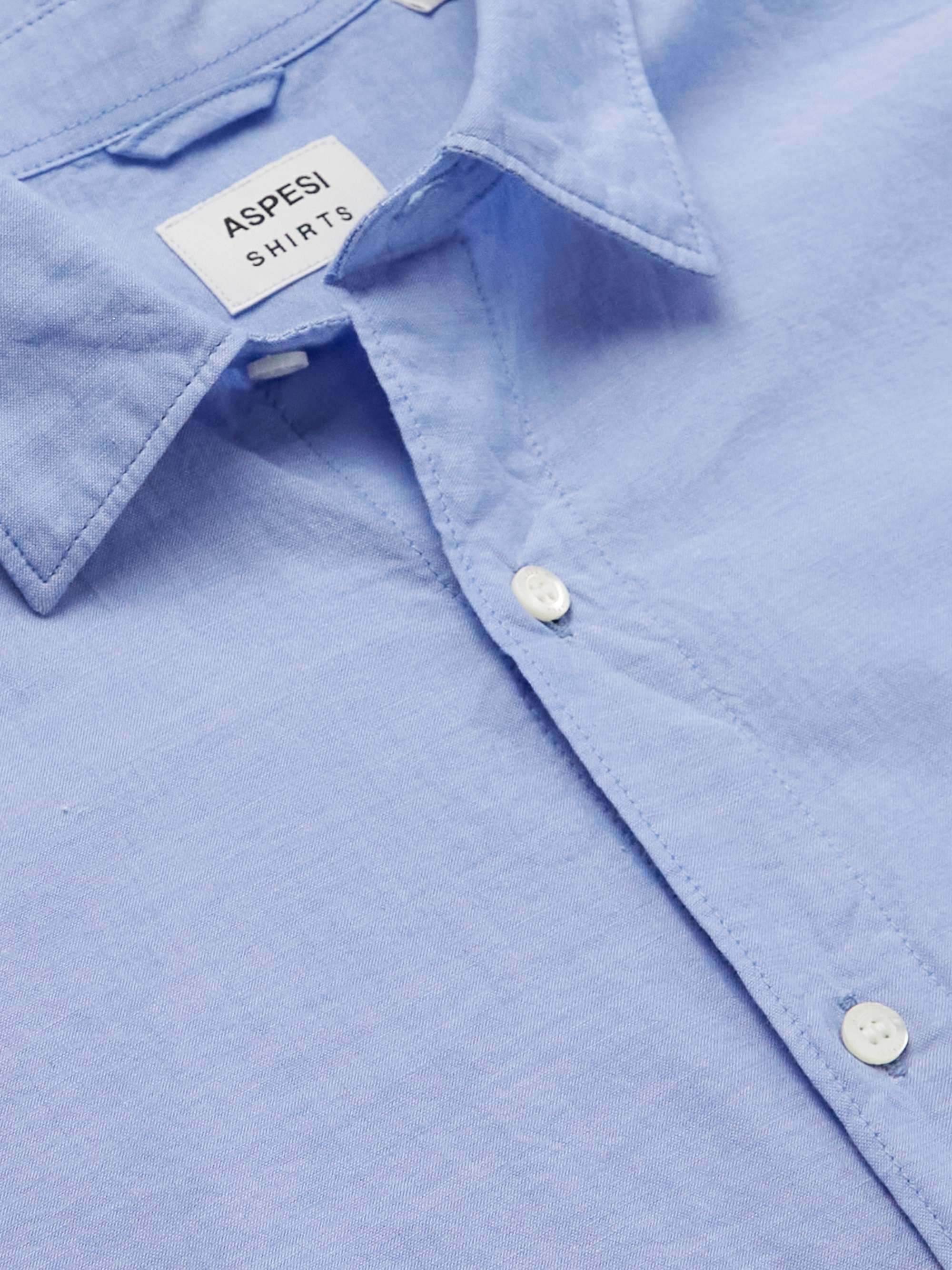 ASPESI Slub Cotton-Chambray Shirt for Men | MR PORTER