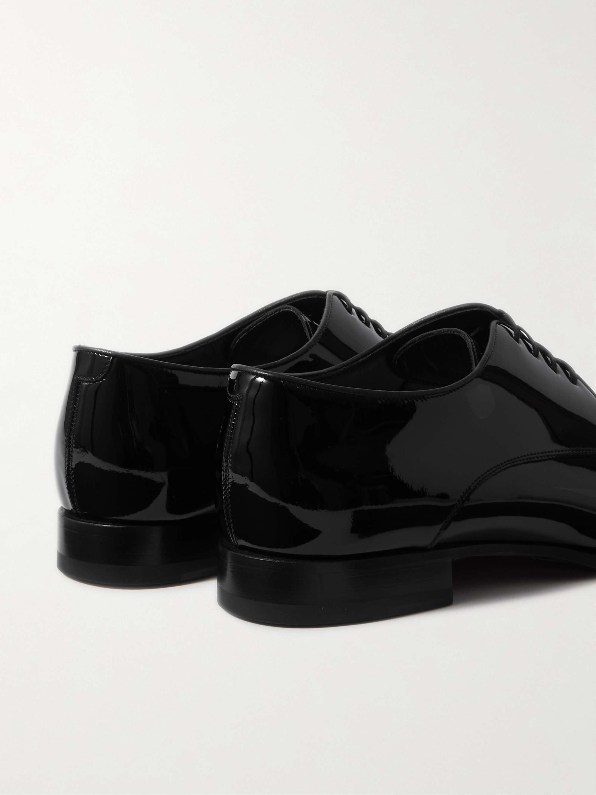 CELINE HOMME Patent-Leather Derby Shoes