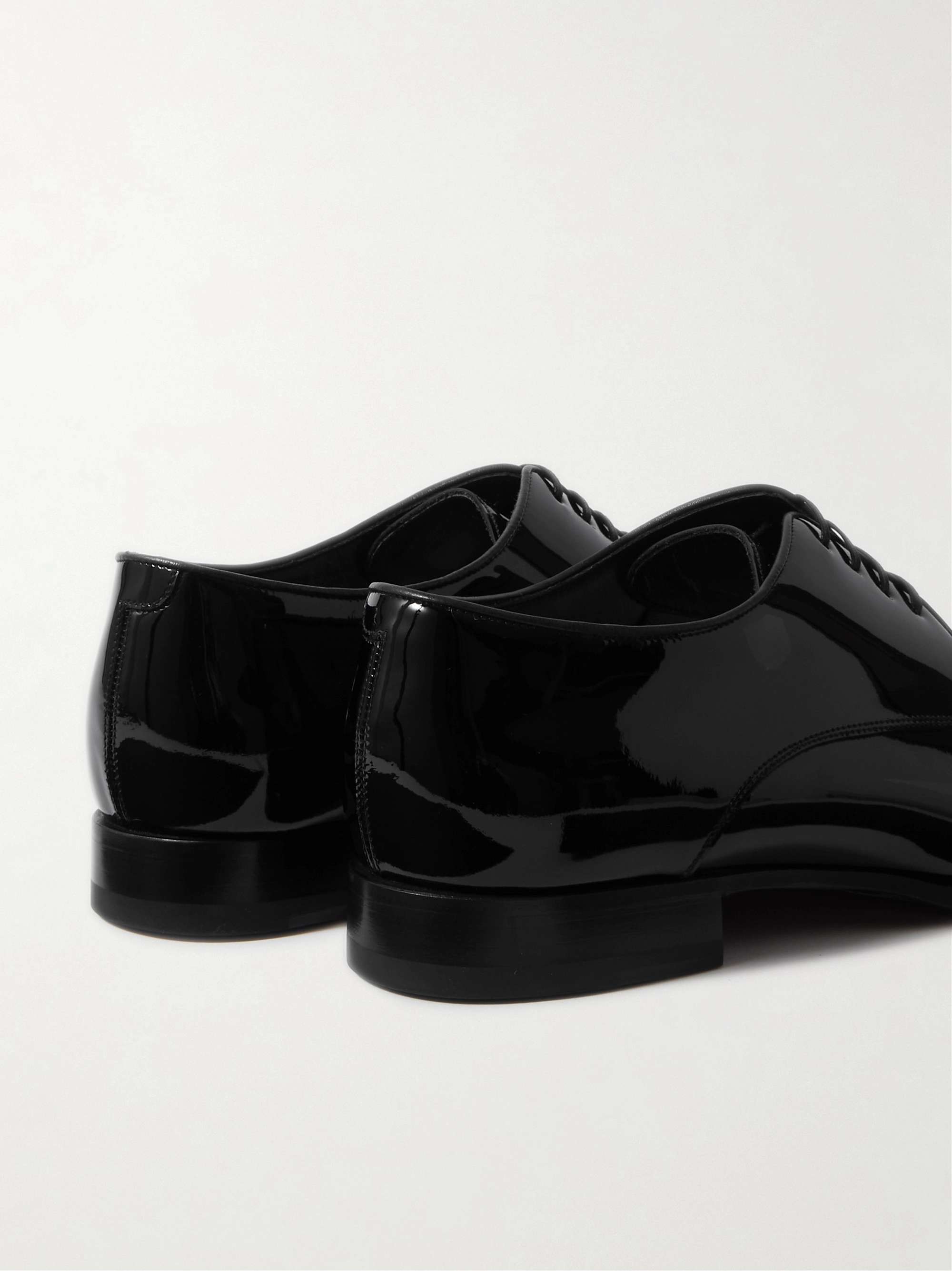 CELINE HOMME Patent-Leather Derby Shoes