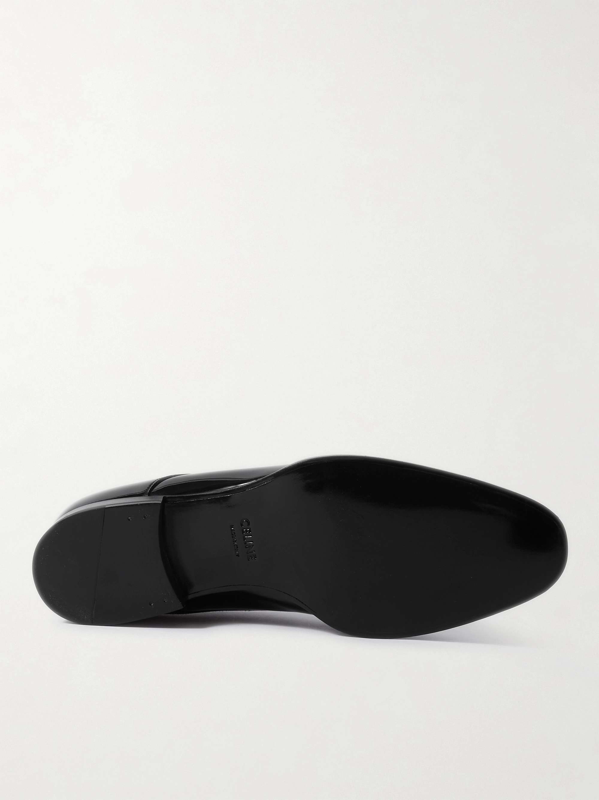 CELINE HOMME Patent-Leather Derby Shoes