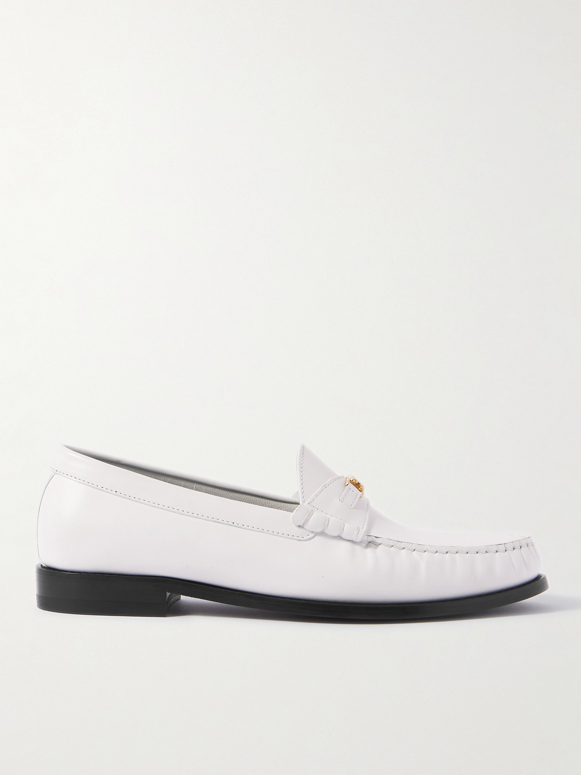 Triomphe Logo-Embellished Leather Loafers