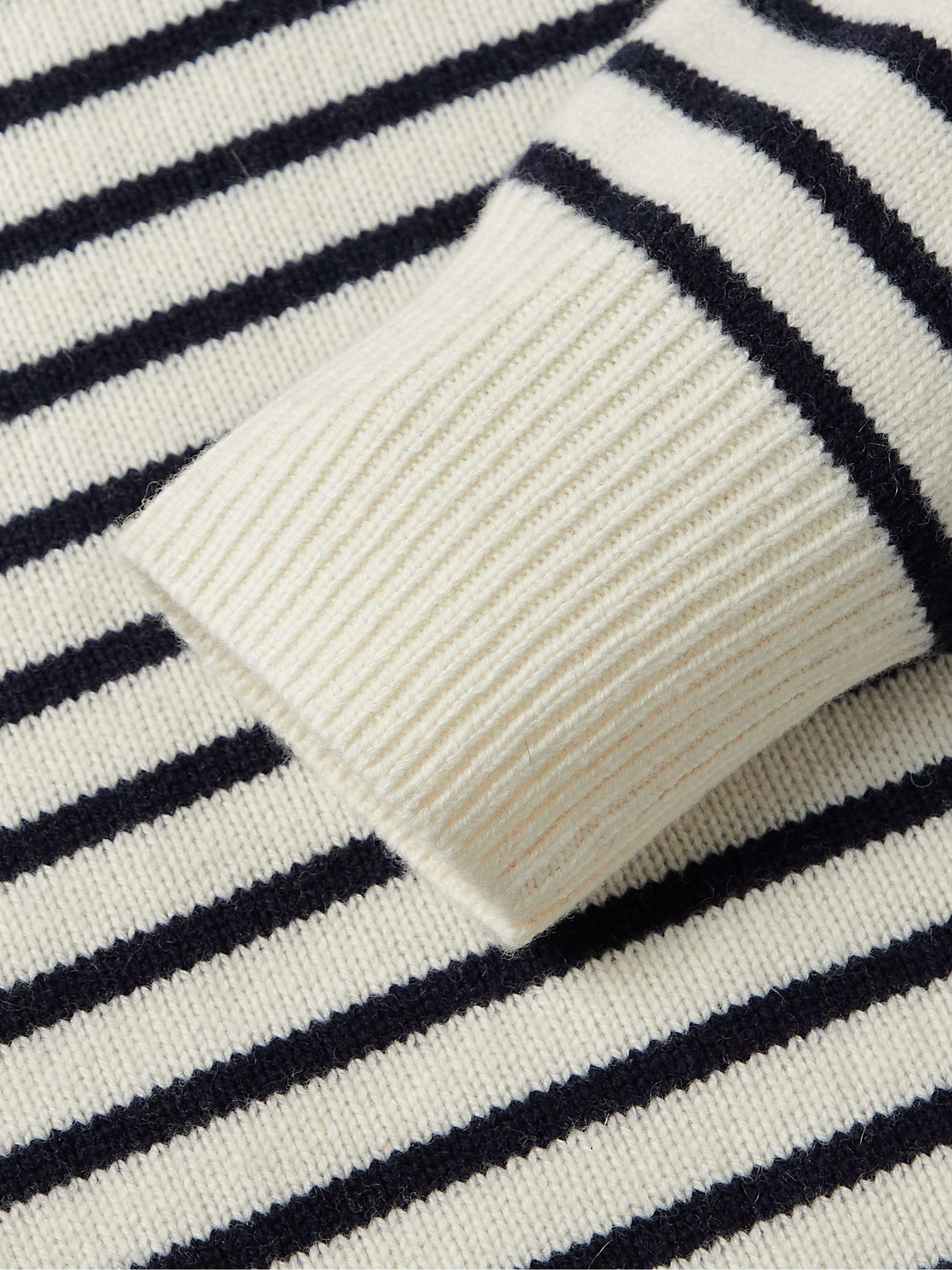 ALEX MILL Harbor Striped Merino Wool Sweater