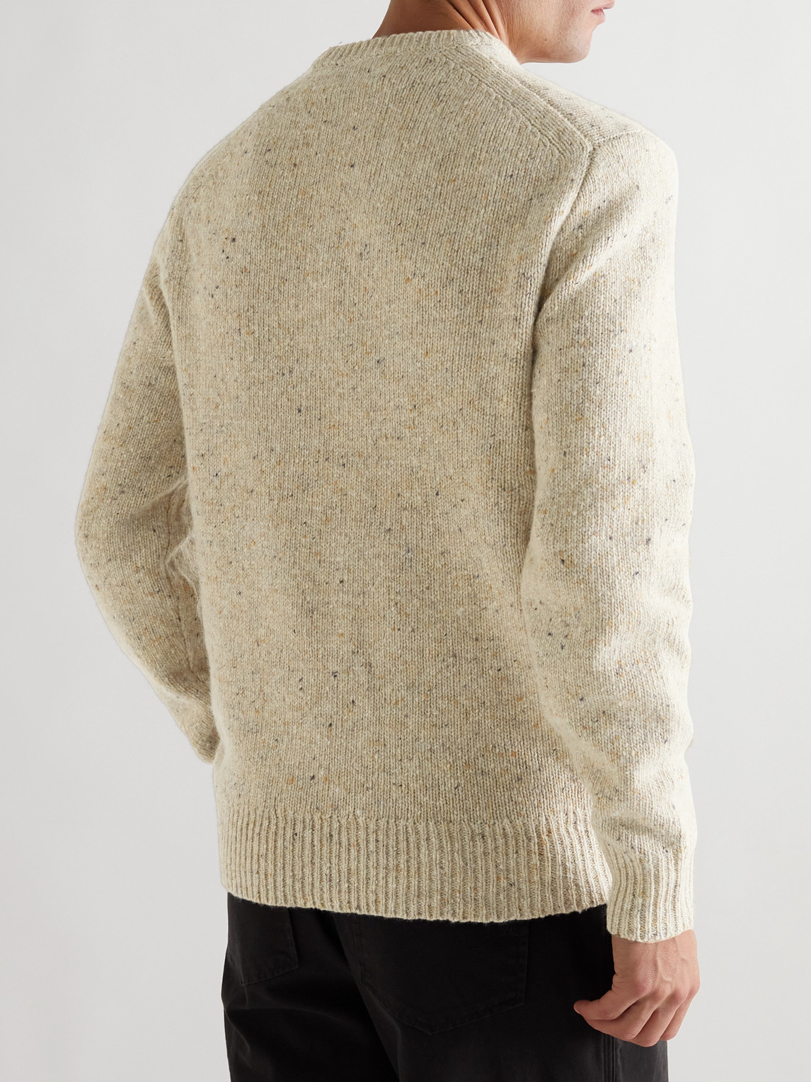 Shop Alex Mill Donegal Merino Wool-blend Sweater In Neutrals