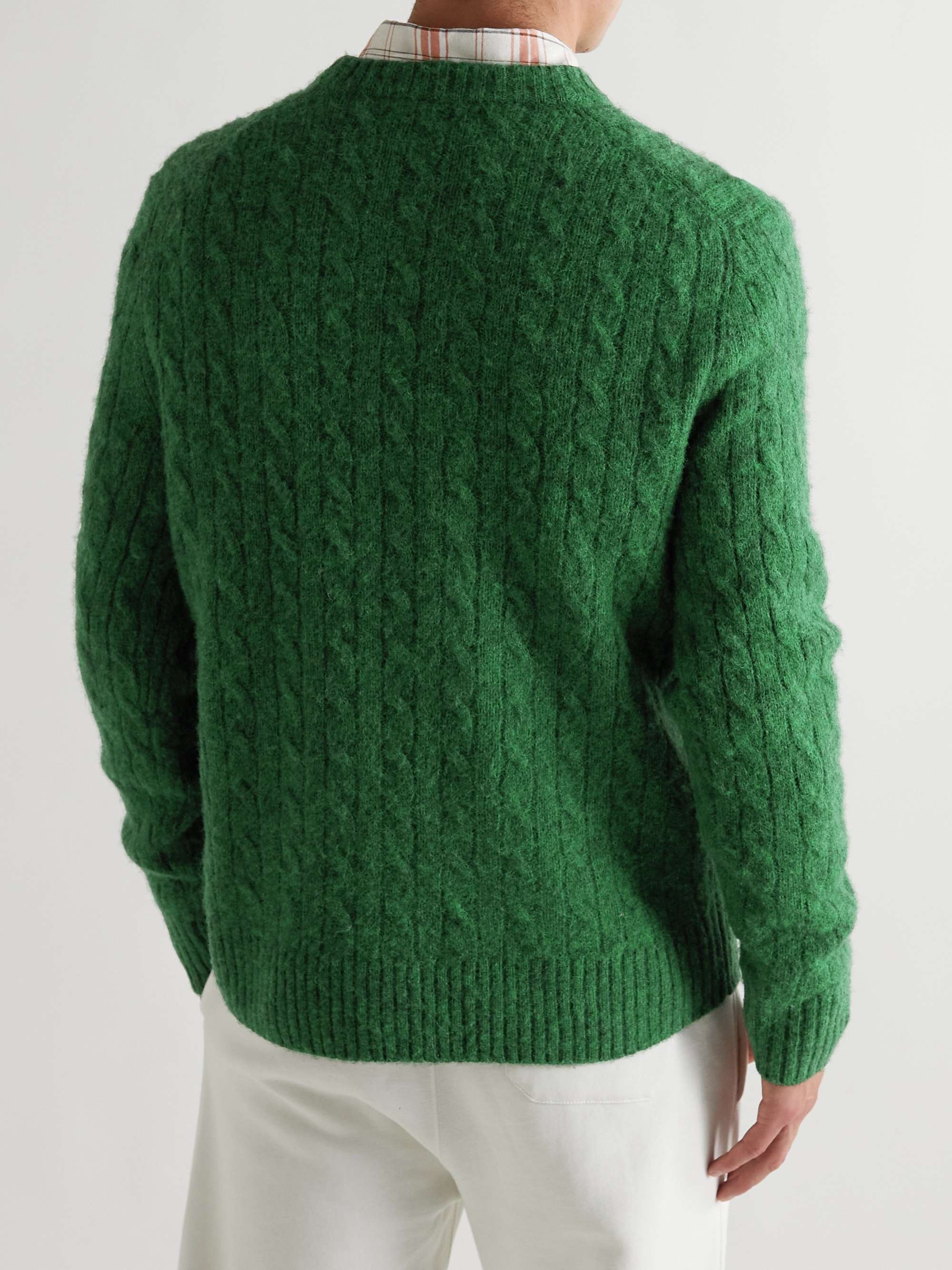 ALEX MILL Pilly Cable-Knit Merino Wool-Blend Sweater