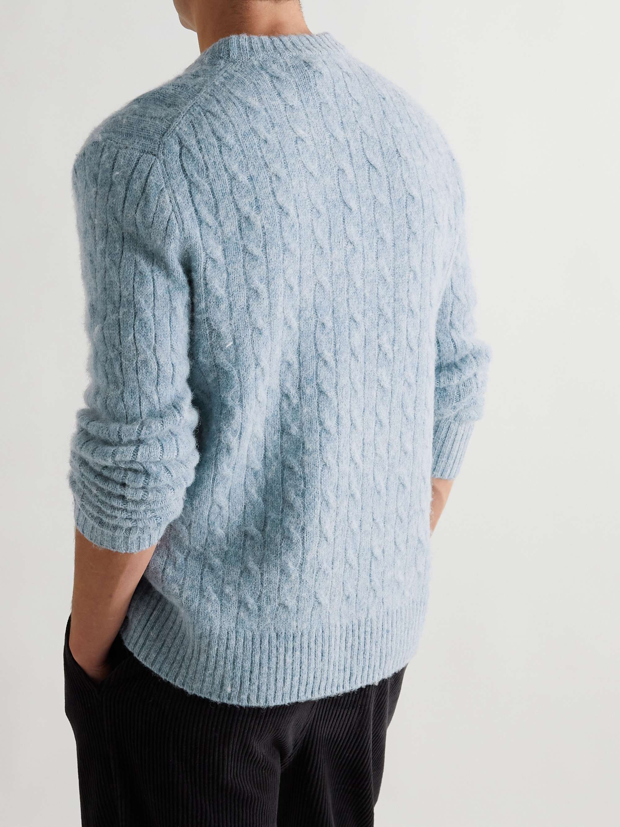 ALEX MILL Pilly Cable-Knit Merino Wool-Blend Sweater