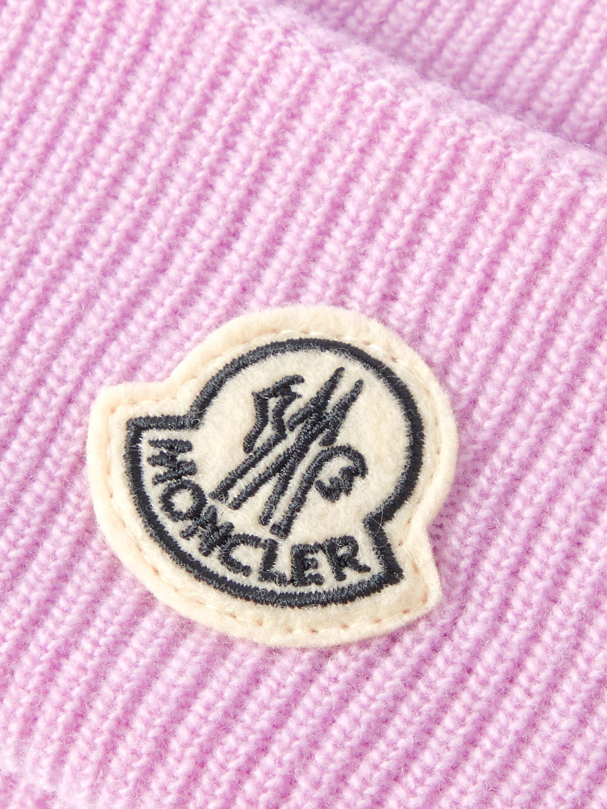 MONCLER GENIUS 7 Moncler FRGMT Hiroshi Fujiwara Logo-Appliquéd Ribbed Wool Beanie