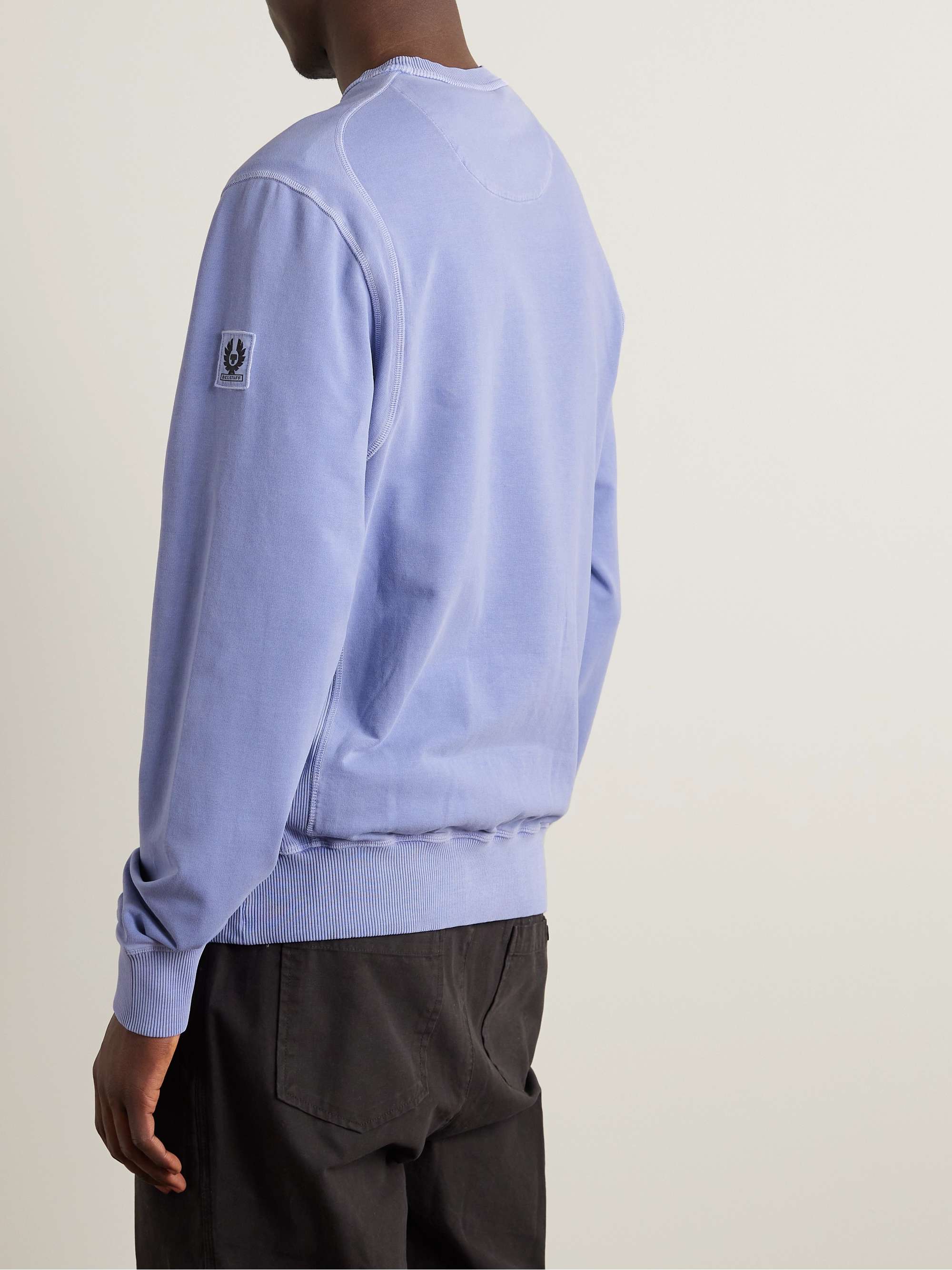 BELSTAFF Garment-Dyed Stretch Cotton-Jersey Sweatshirt