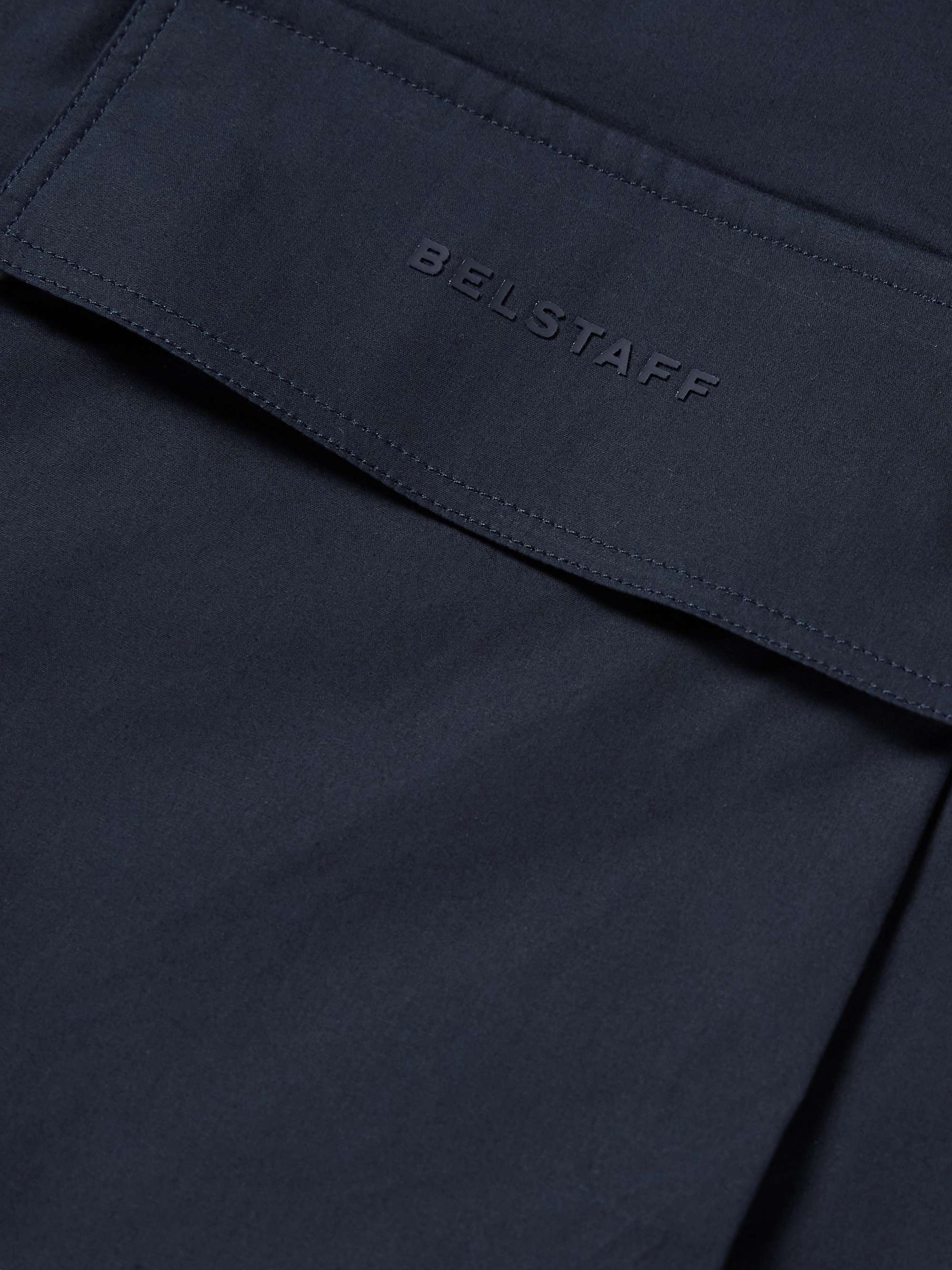 BELSTAFF Rove Convertible-Collar Stretch-Cotton Poplin Shirt