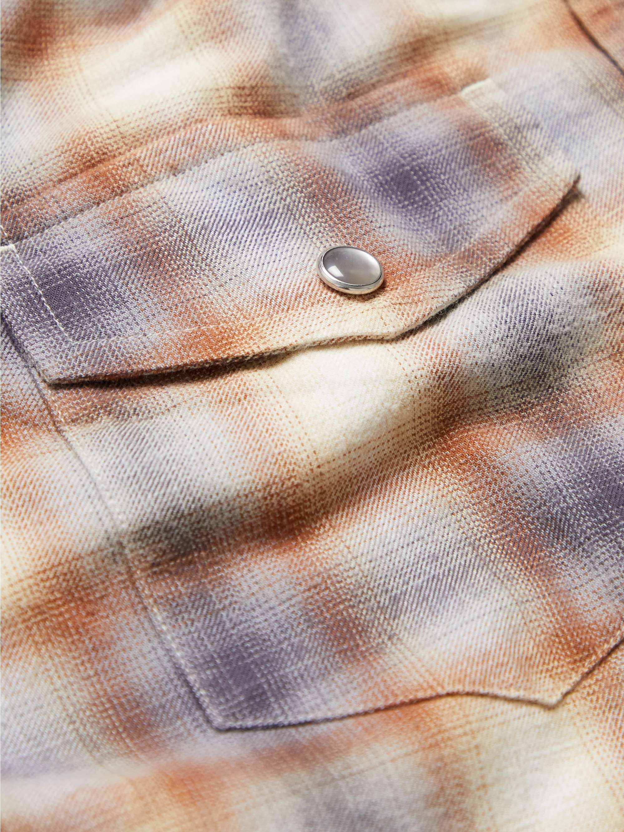 TOM FORD Slim-Fit Checked Cotton-Flannel Western Shirt