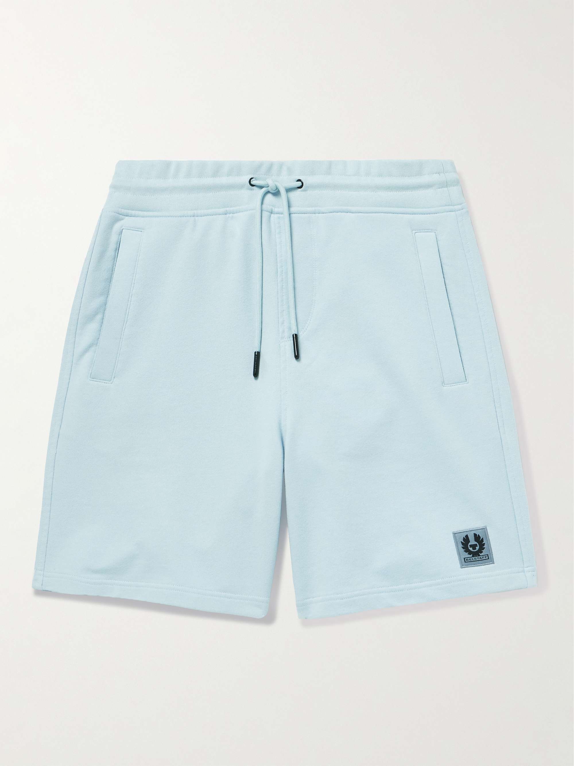 BELSTAFF Logo-Appliquéd Cotton-Jersey Drawstring Shorts