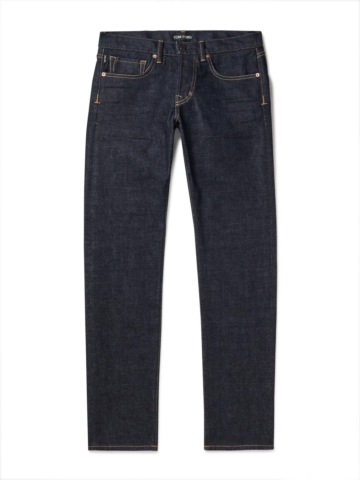 TOM FORD - Skinny-Fit Selvedge Jeans - Men - Blue - UK/US 40