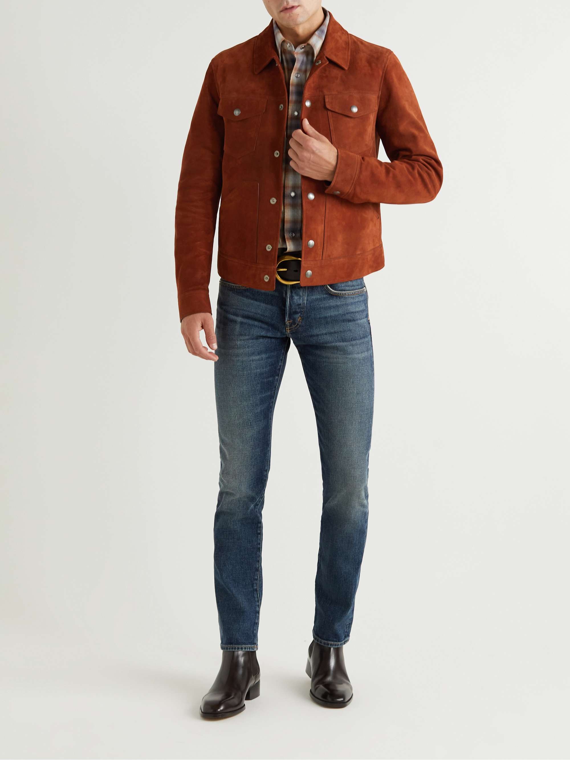 TOM FORD Slim-Fit Suede Jacket