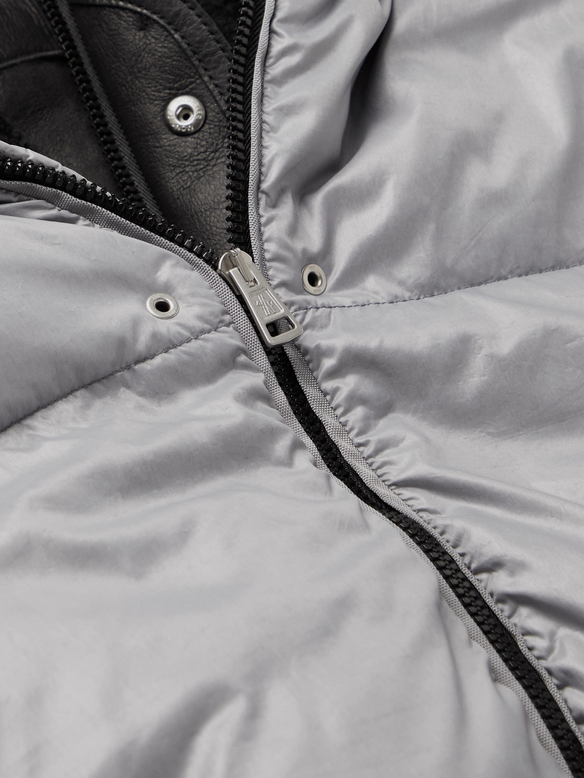 Moncler Genius 6 Moncler 1017 Alyx 9sm Quilted Shell Hooded Down Jacket In Gray