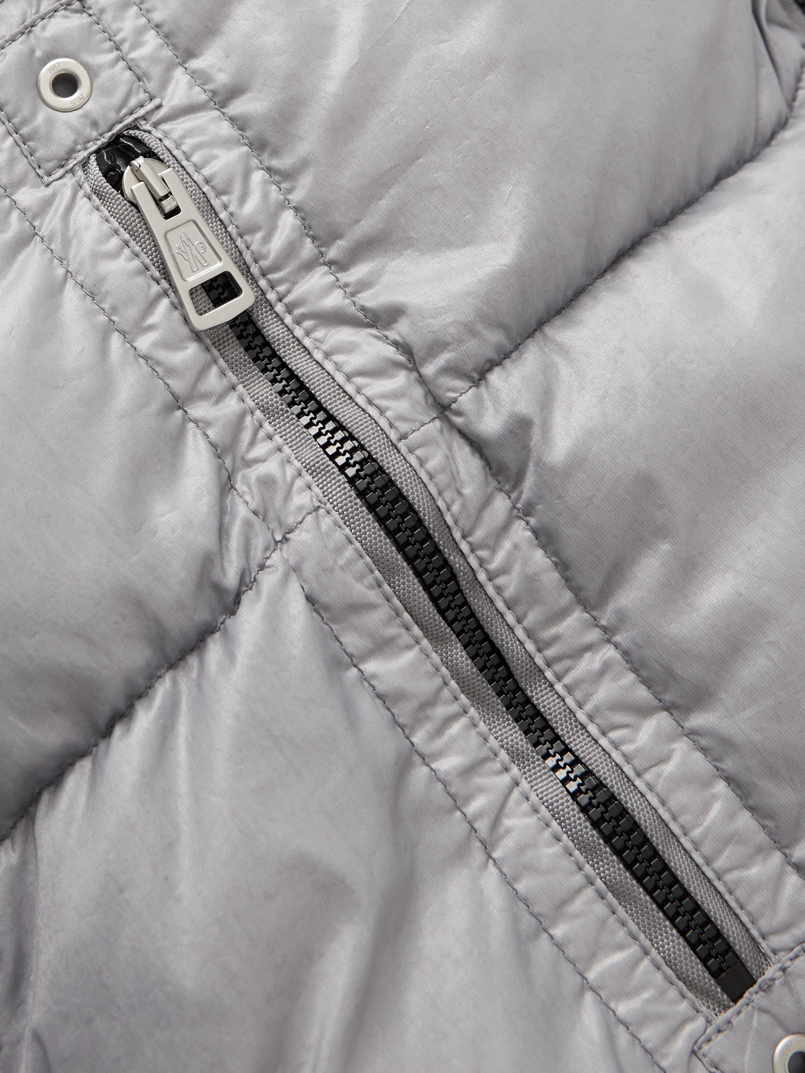 Moncler Genius 6 Moncler 1017 Alyx 9sm Quilted Shell Hooded Down Jacket In Gray