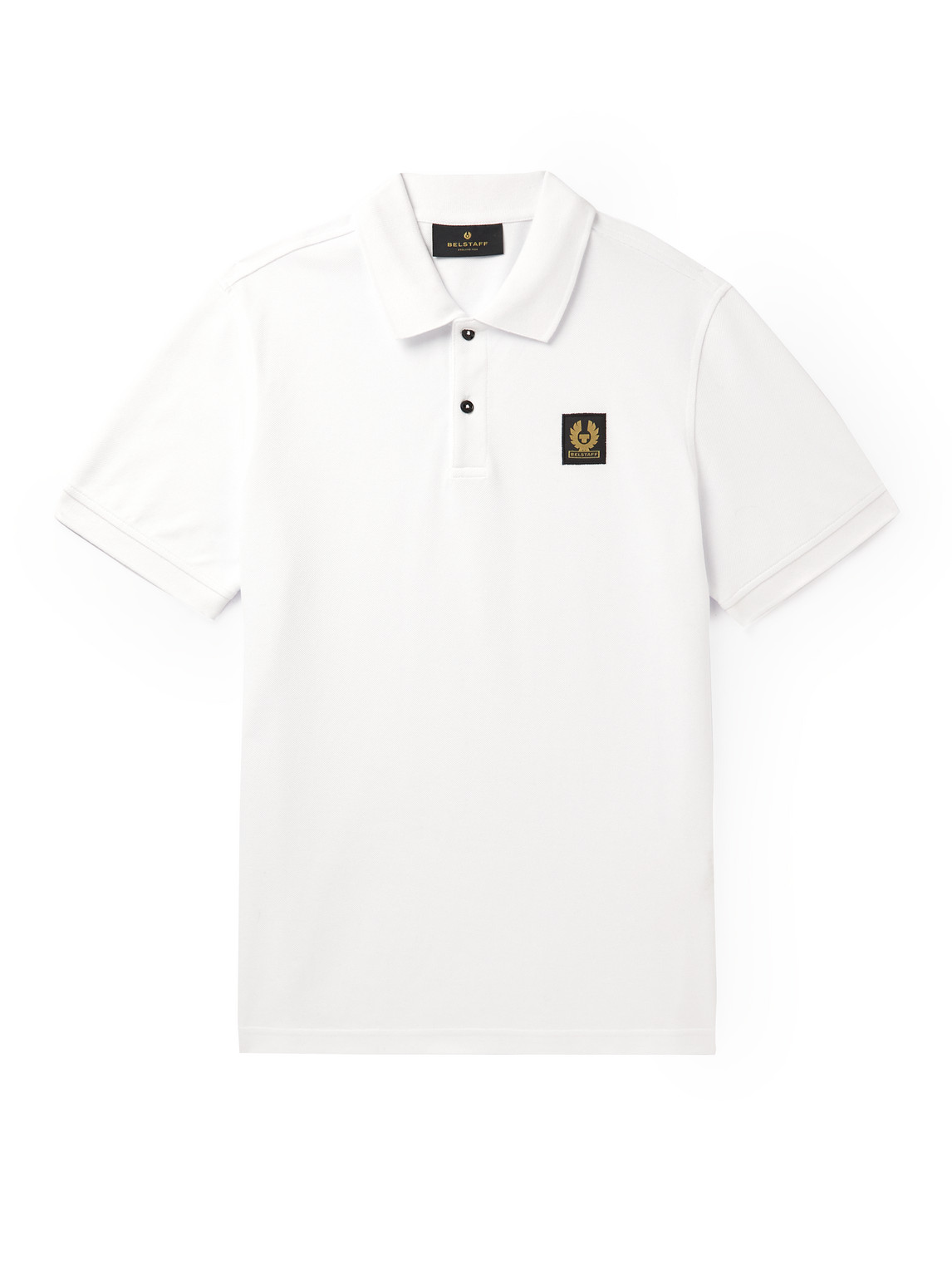 Belstaff White Phoenix Patch Polo In White