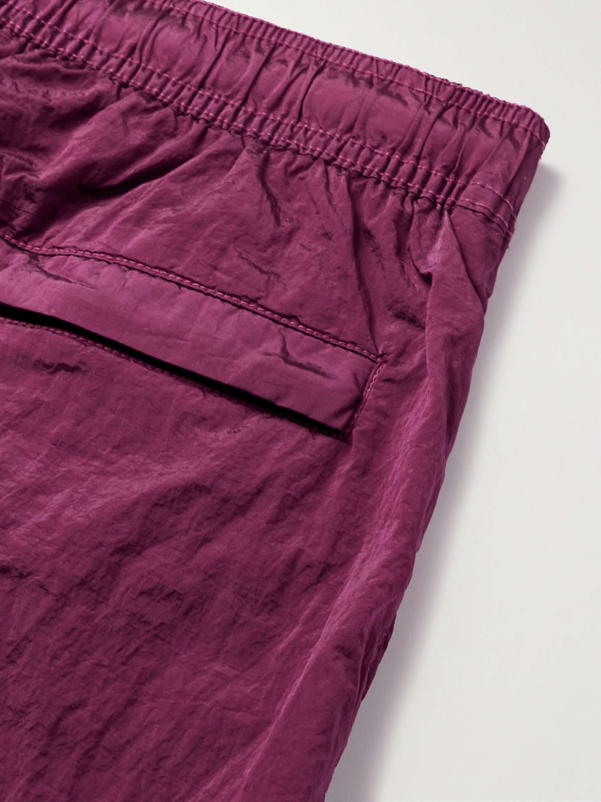 STONE ISLAND Logo-Appliquéd Straight-Leg Mid-Length Swim Shorts