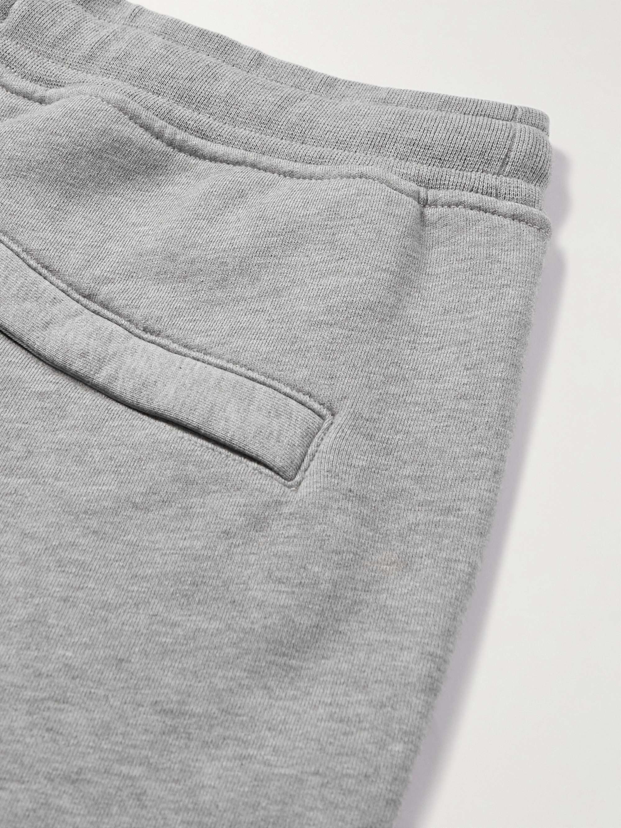 STONE ISLAND Straight-Leg Garment-Dyed Cotton-Jersey Drawstring Shorts