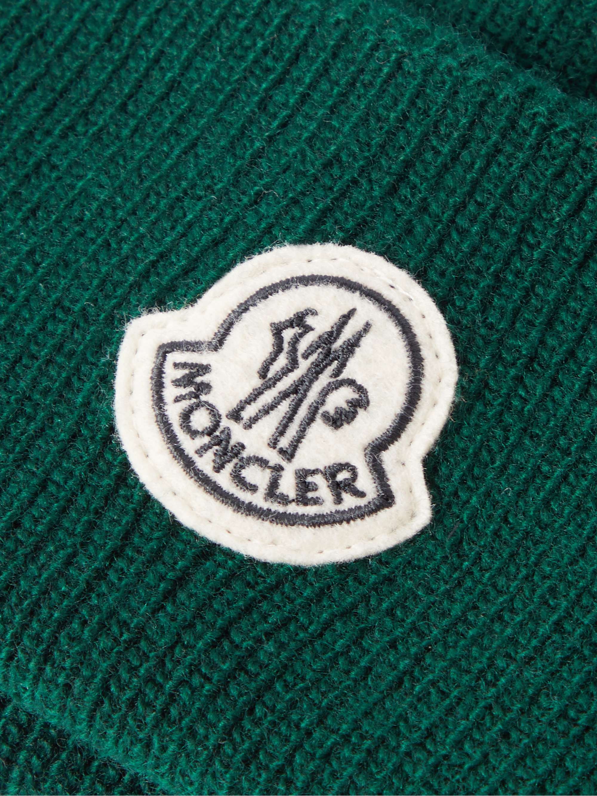 MONCLER GENIUS 7 Moncler FRGMT Hiroshi Fujiwara Logo-Appliquéd Ribbed Wool Beanie