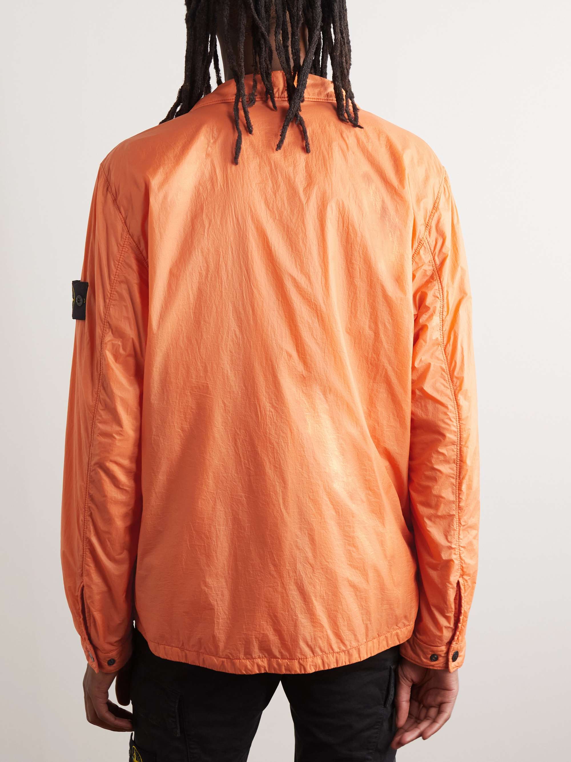 STONE ISLAND Logo-Appliquéd Padded Ripstop Overshirt