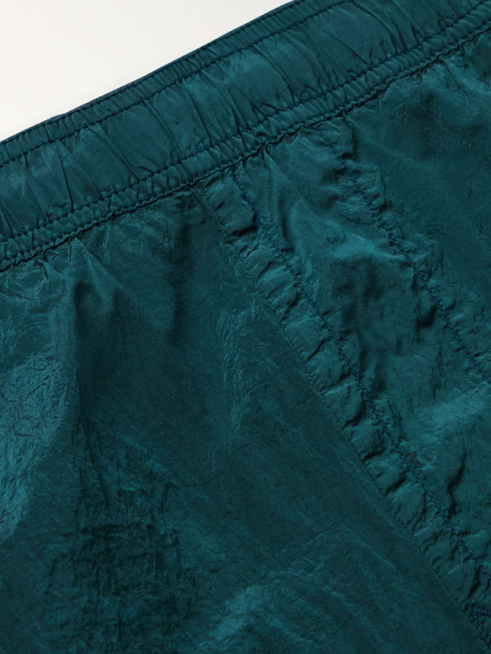 STONE ISLAND Logo-Appliquéd Straight-Leg Mid-Length Swim Shorts