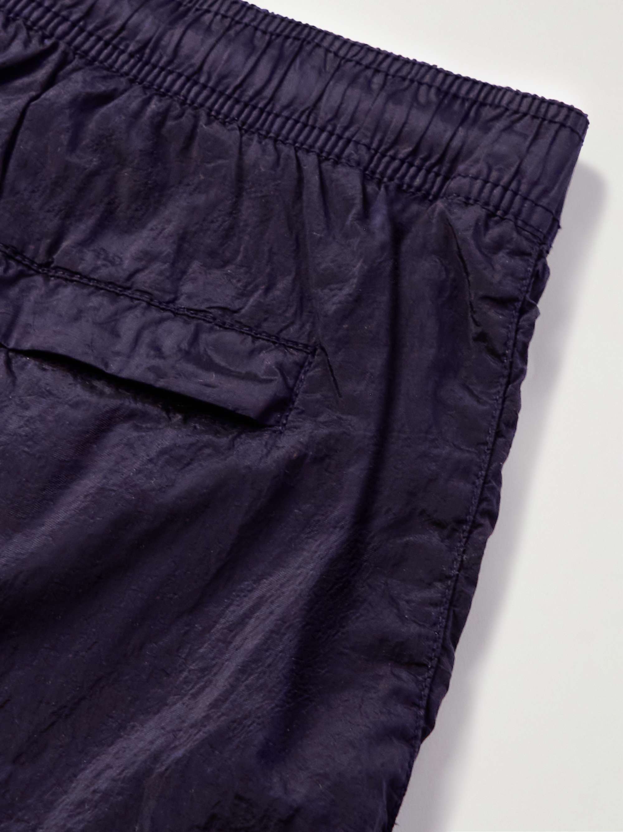 STONE ISLAND Logo-Appliquéd Straight-Leg Mid-Length Swim Shorts