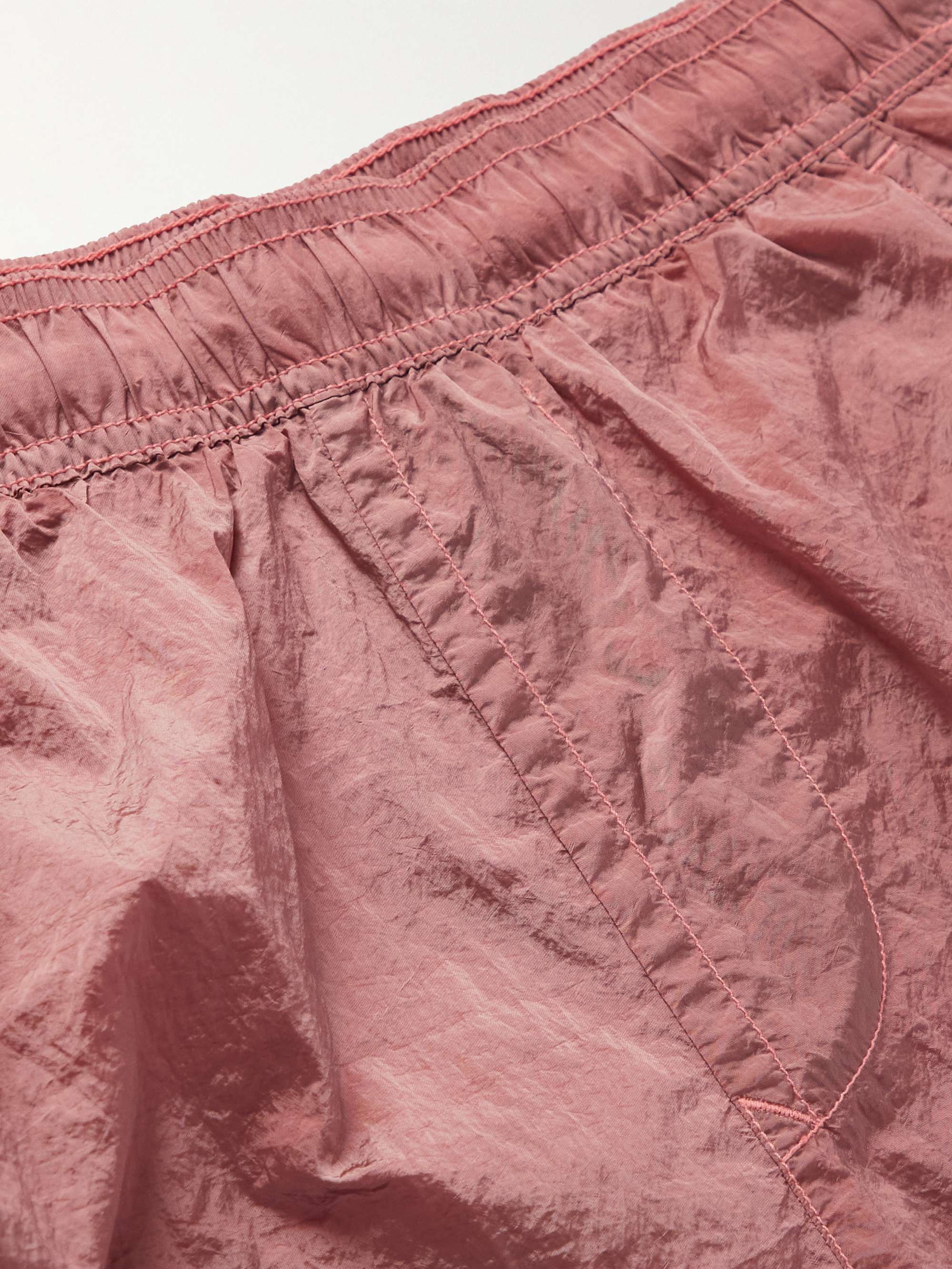 STONE ISLAND Logo-Appliquéd Straight-Leg Mid-Length Swim Shorts