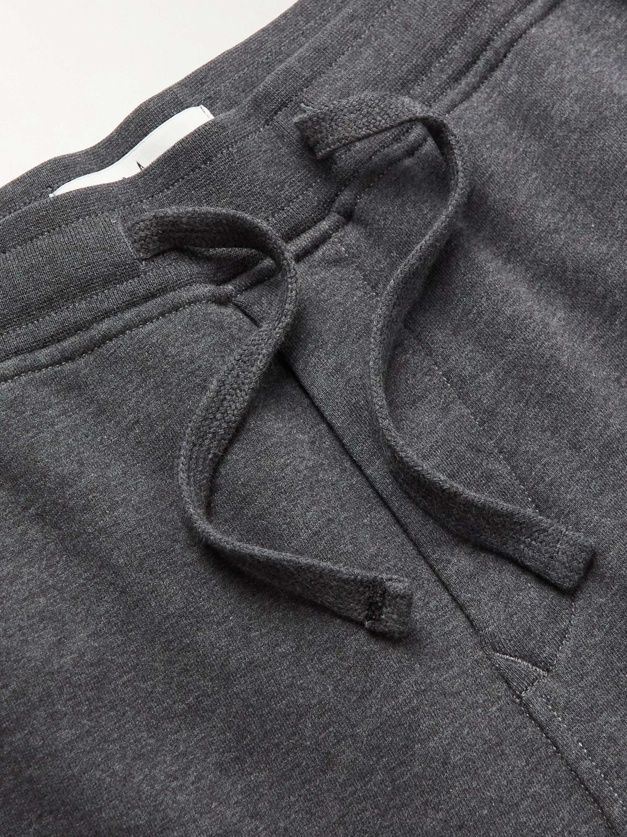 STONE ISLAND Straight-Leg Garment-Dyed Cotton-Jersey Drawstring Shorts