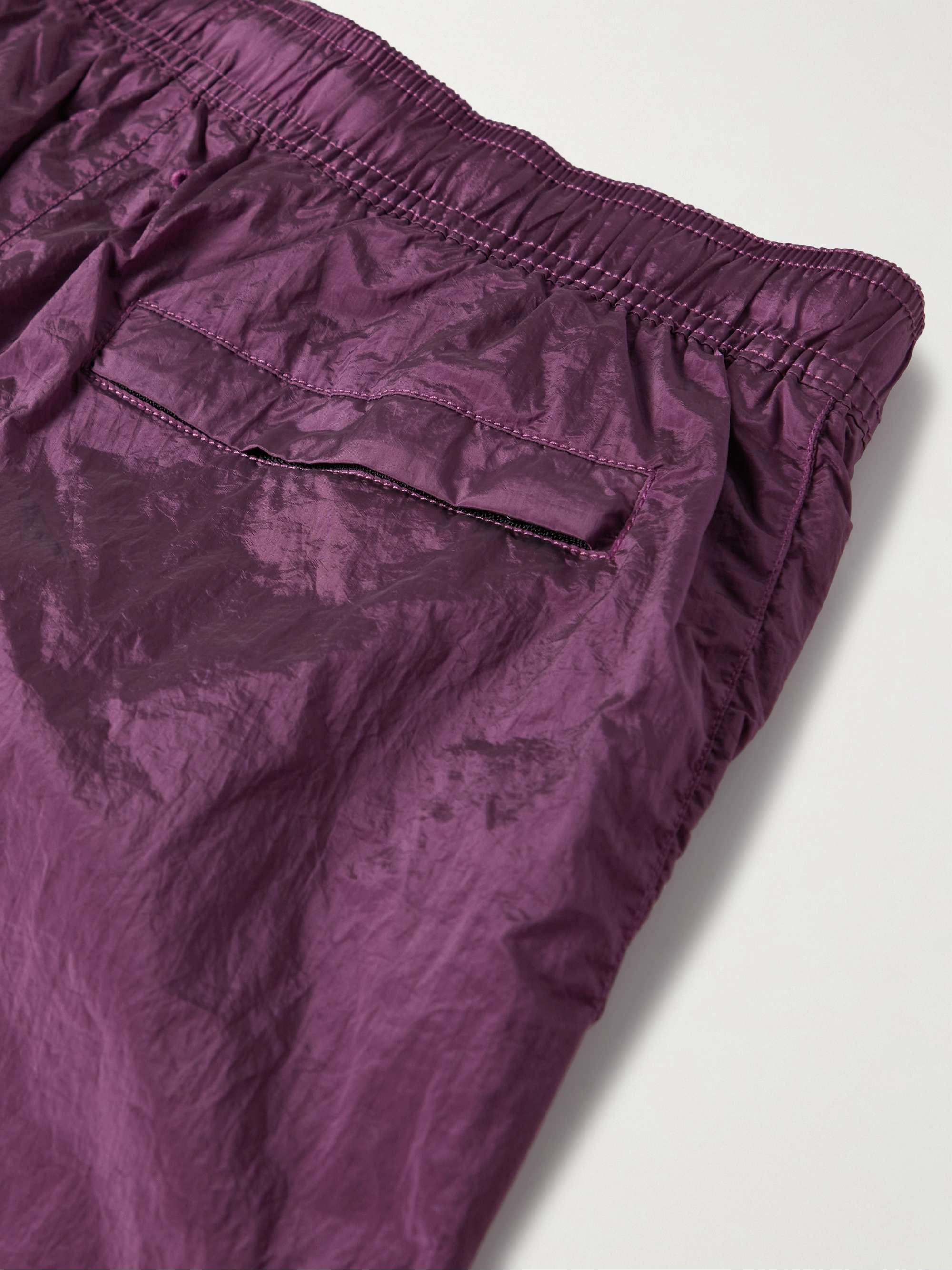STONE ISLAND Logo-Appliquéd Straight-Leg Mid-Length Swim Shorts