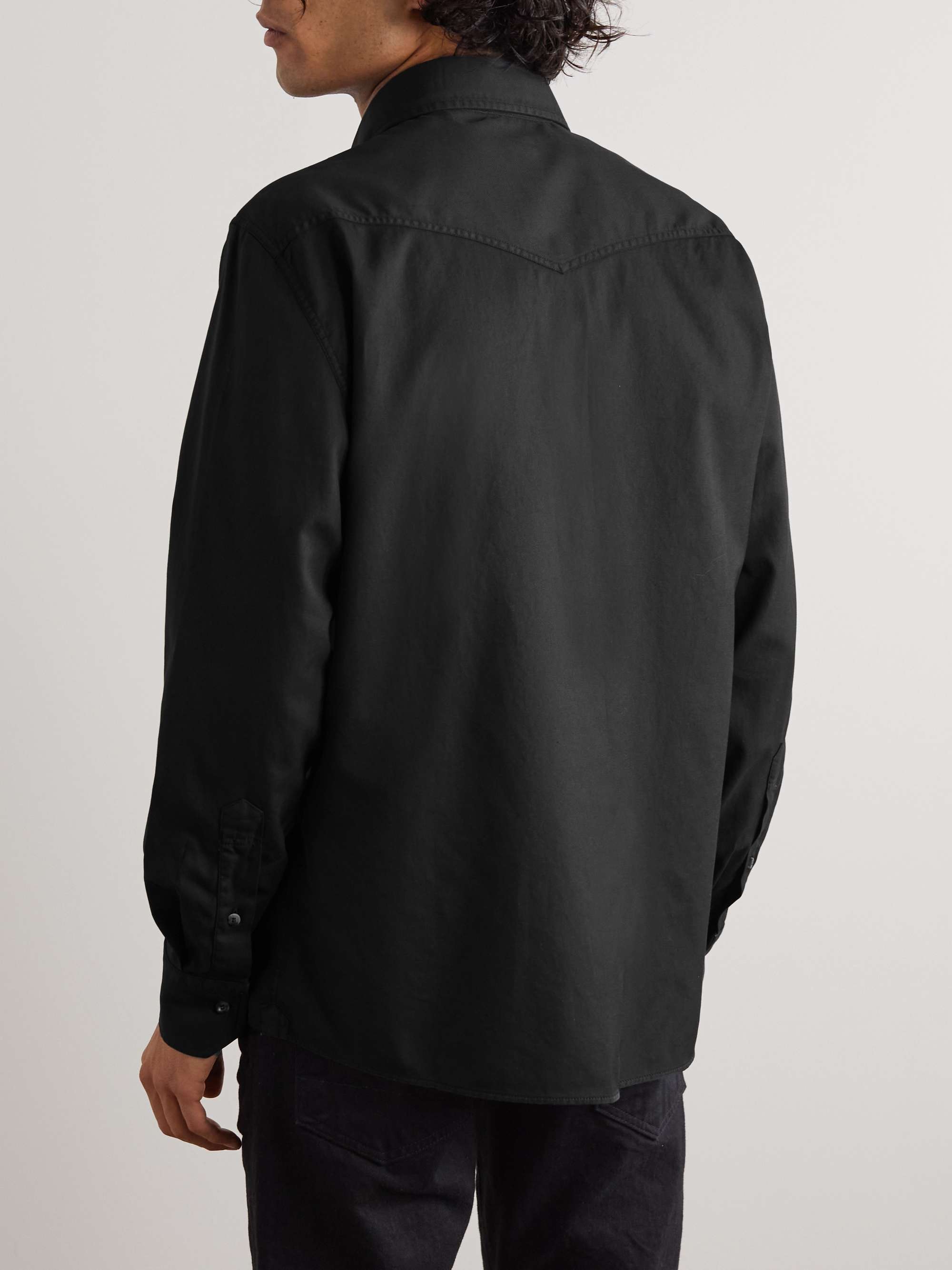 BRUNELLO CUCINELLI Brushed Cotton-Twill Shirt