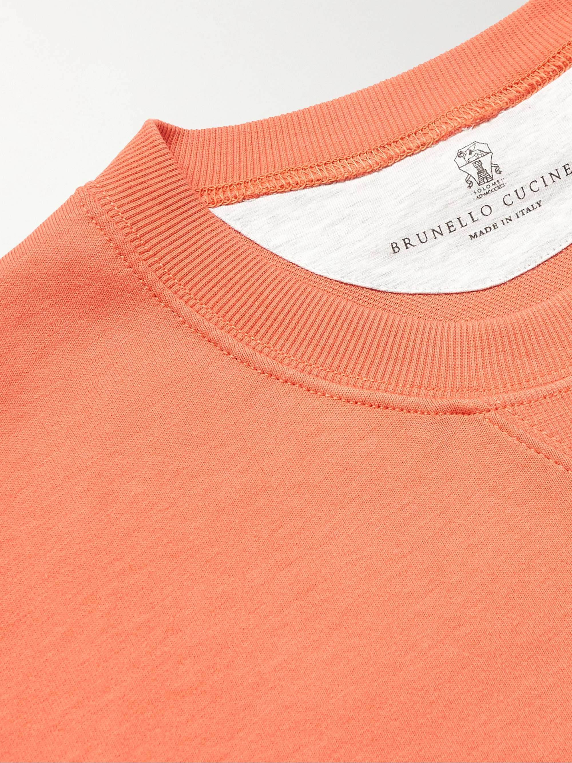 BRUNELLO CUCINELLI Cotton-Blend Jersey Sweatshirt