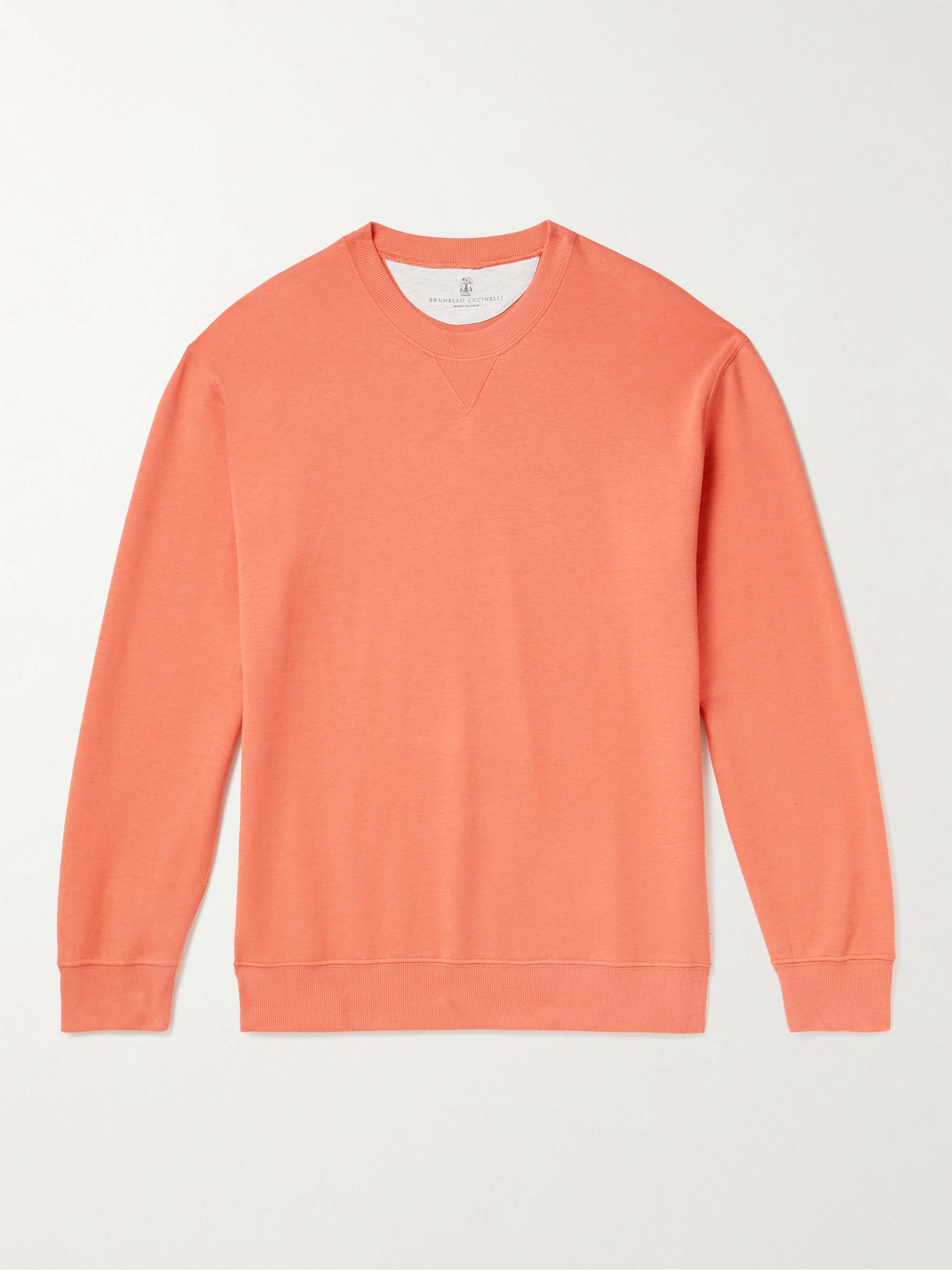 BRUNELLO CUCINELLI Cotton-Blend Jersey Sweatshirt