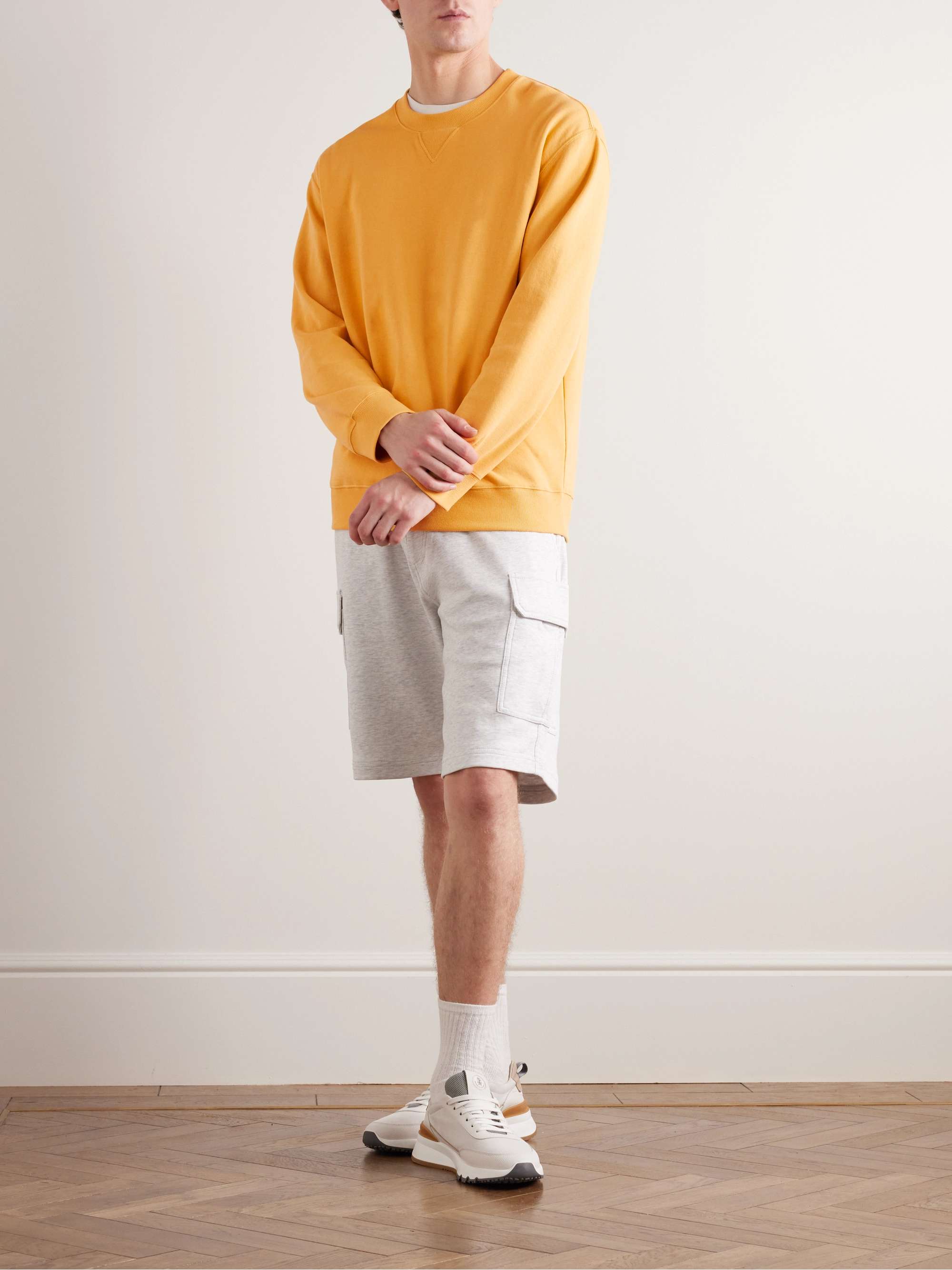 BRUNELLO CUCINELLI Cotton-Blend Jersey Sweatshirt