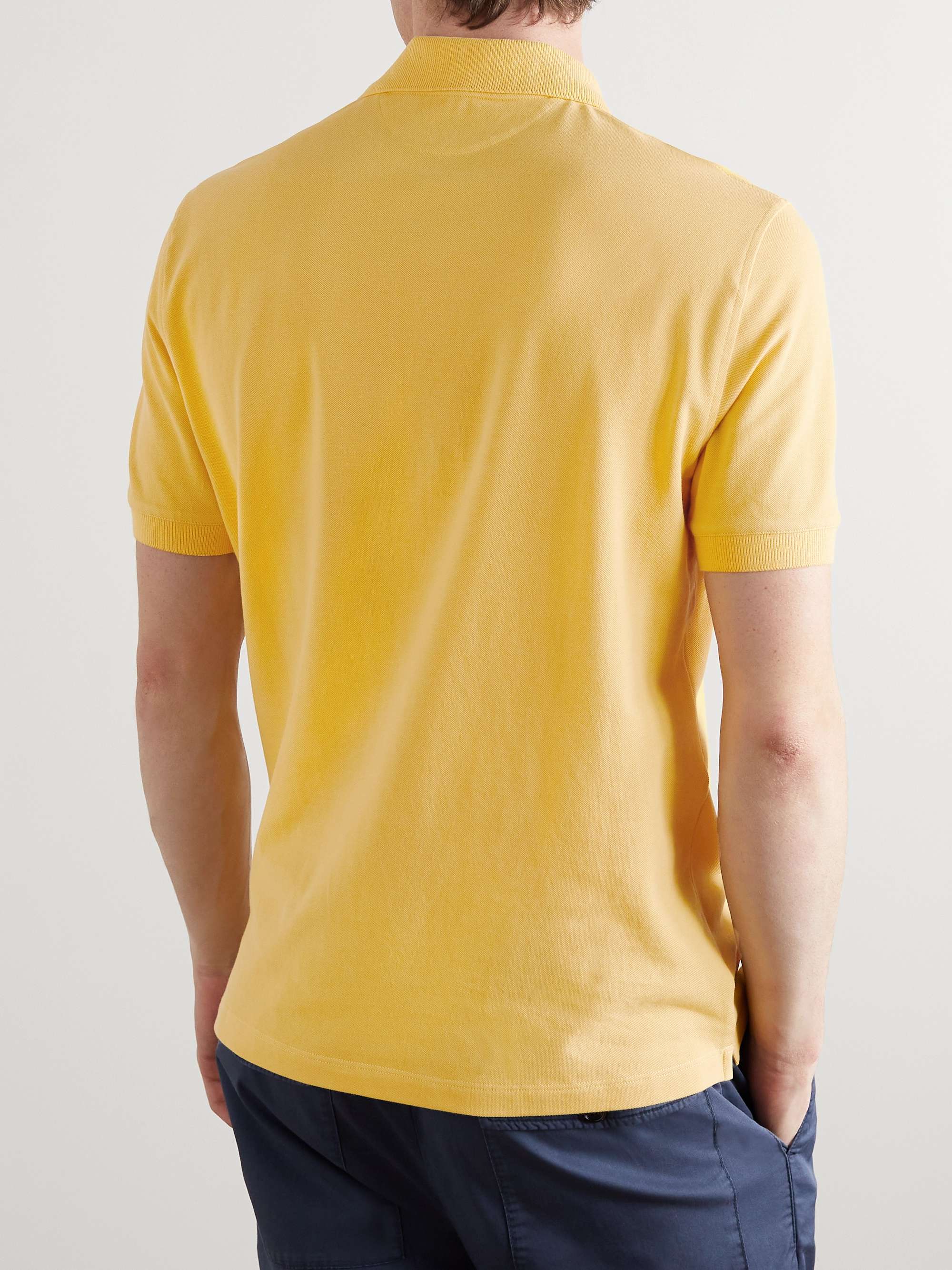 BRUNELLO CUCINELLI Cotton-Piqué Polo Shirt