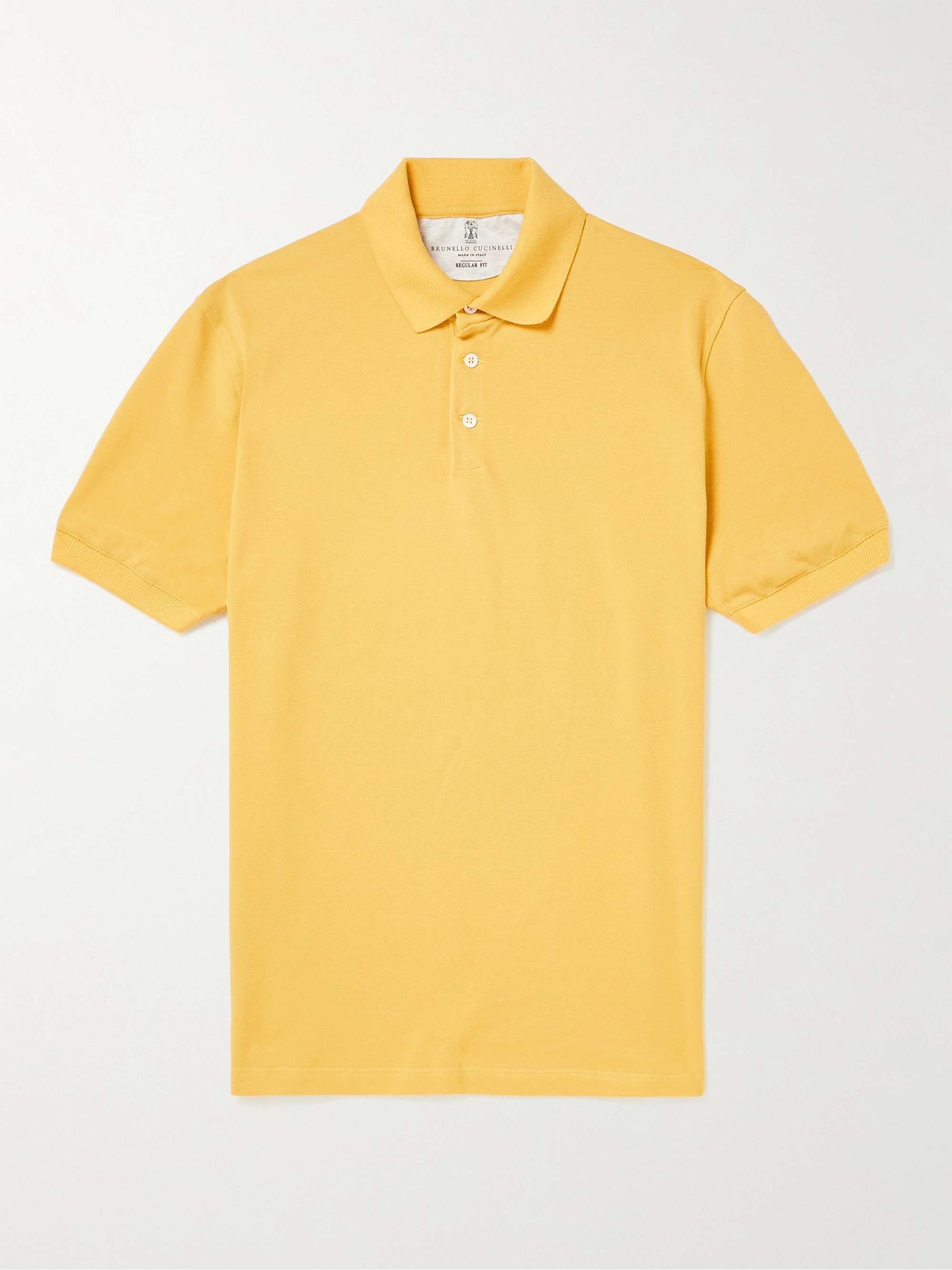 BRUNELLO CUCINELLI Cotton-Piqué Polo Shirt