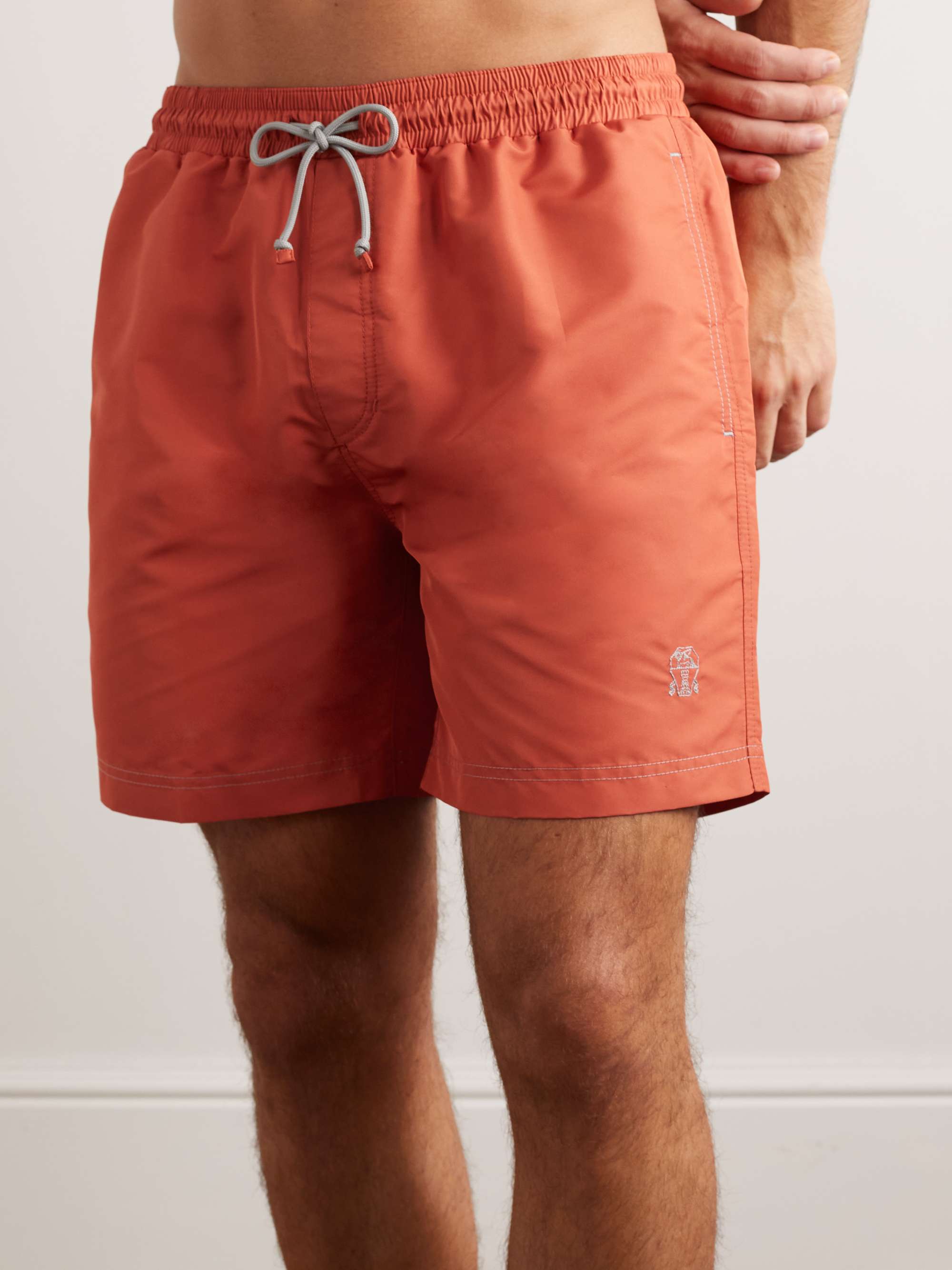 BRUNELLO CUCINELLI Straight-Leg Long-Length Swim Shorts