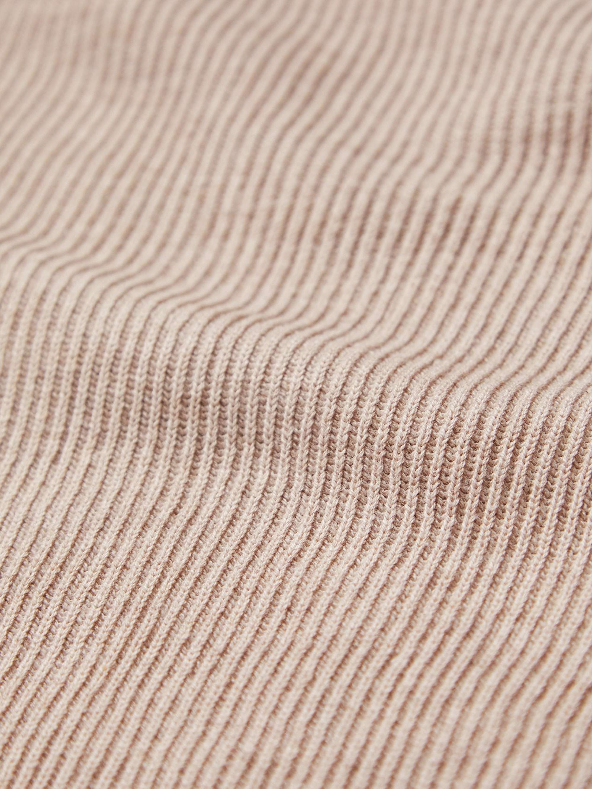 BRUNELLO CUCINELLI Ribbed Cotton Half-Zip Sweater