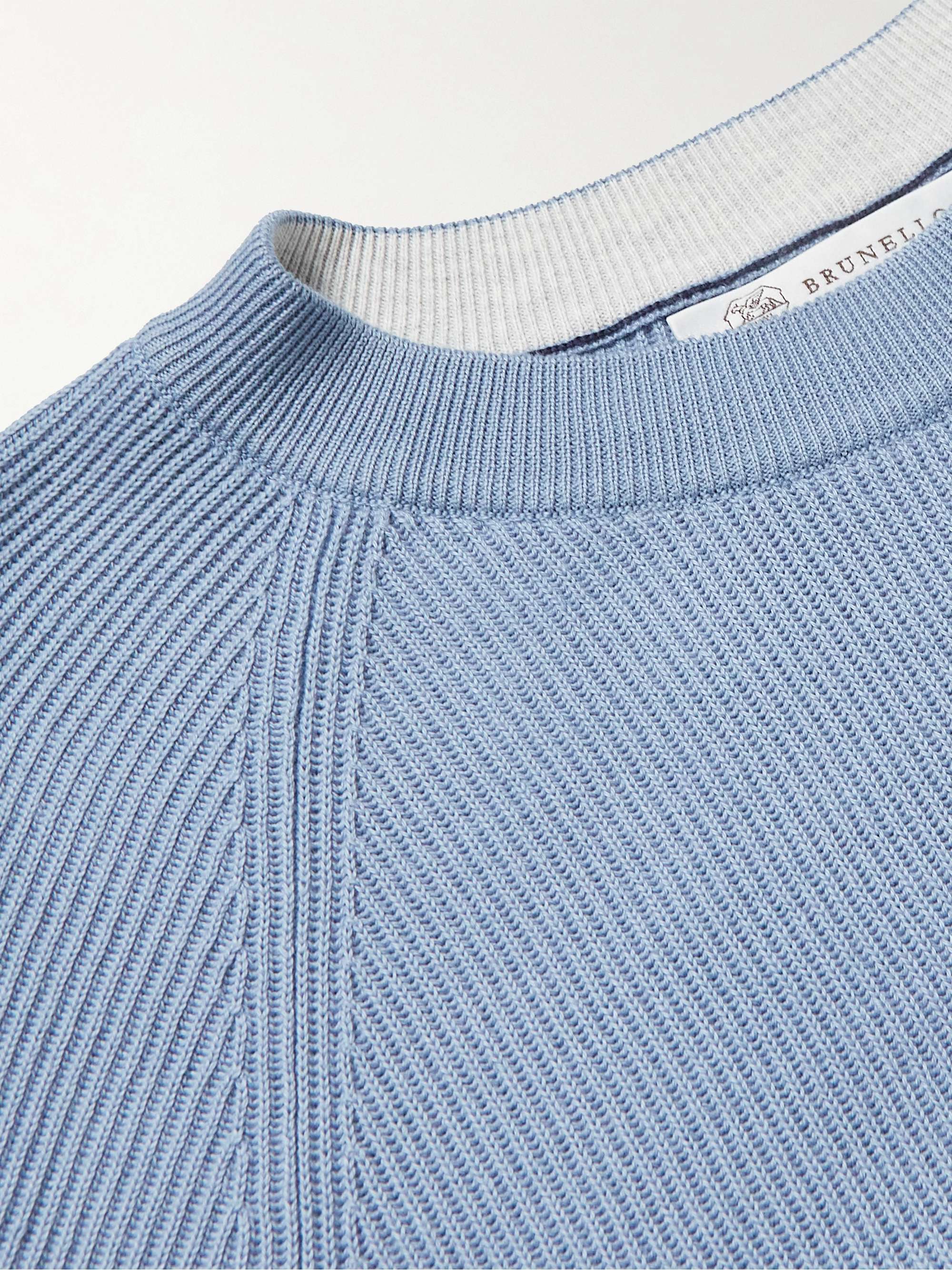 BRUNELLO CUCINELLI Ribbed Cotton Sweater