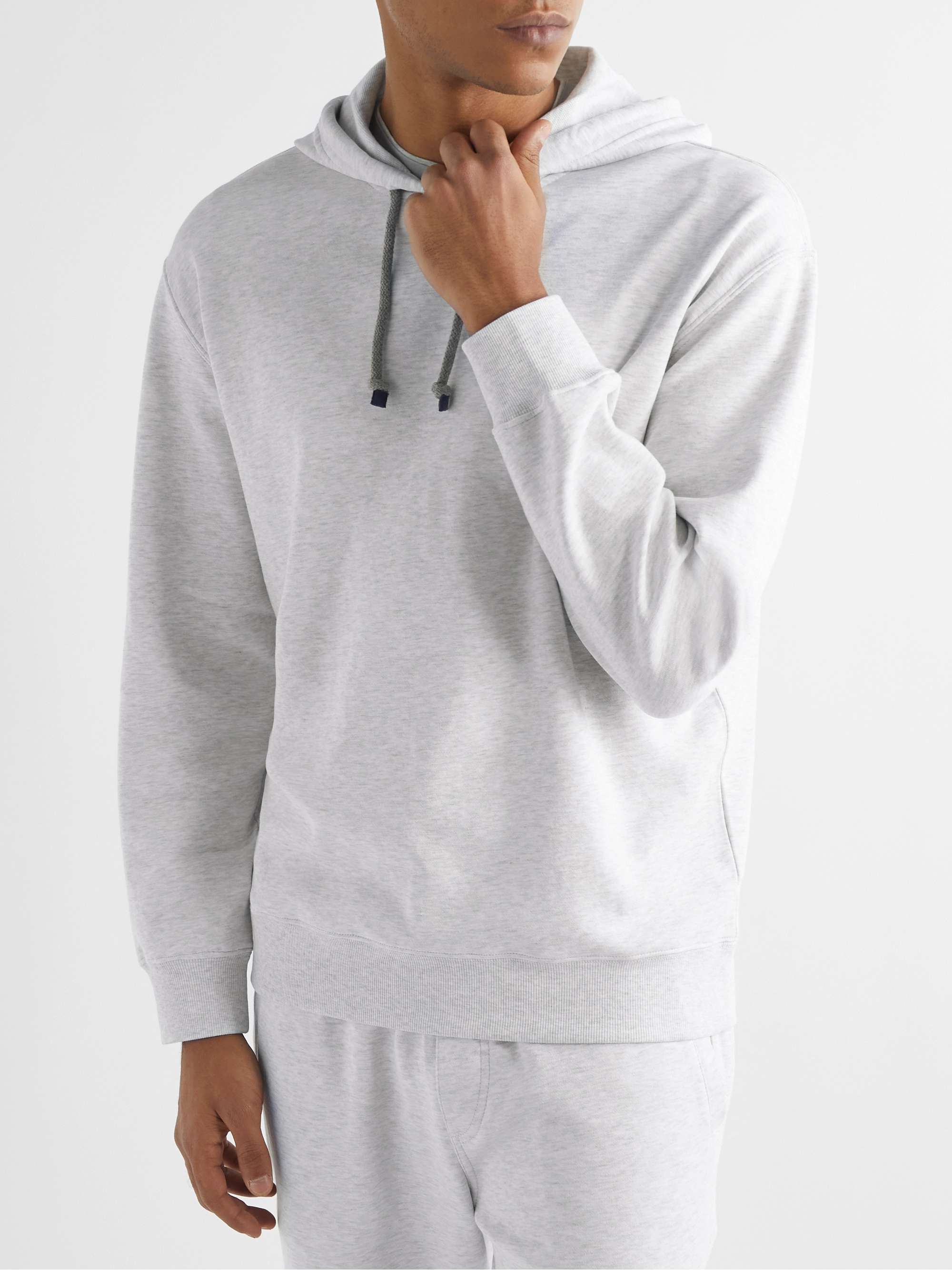 BRUNELLO CUCINELLI Cotton-Blend Jersey Hoodie
