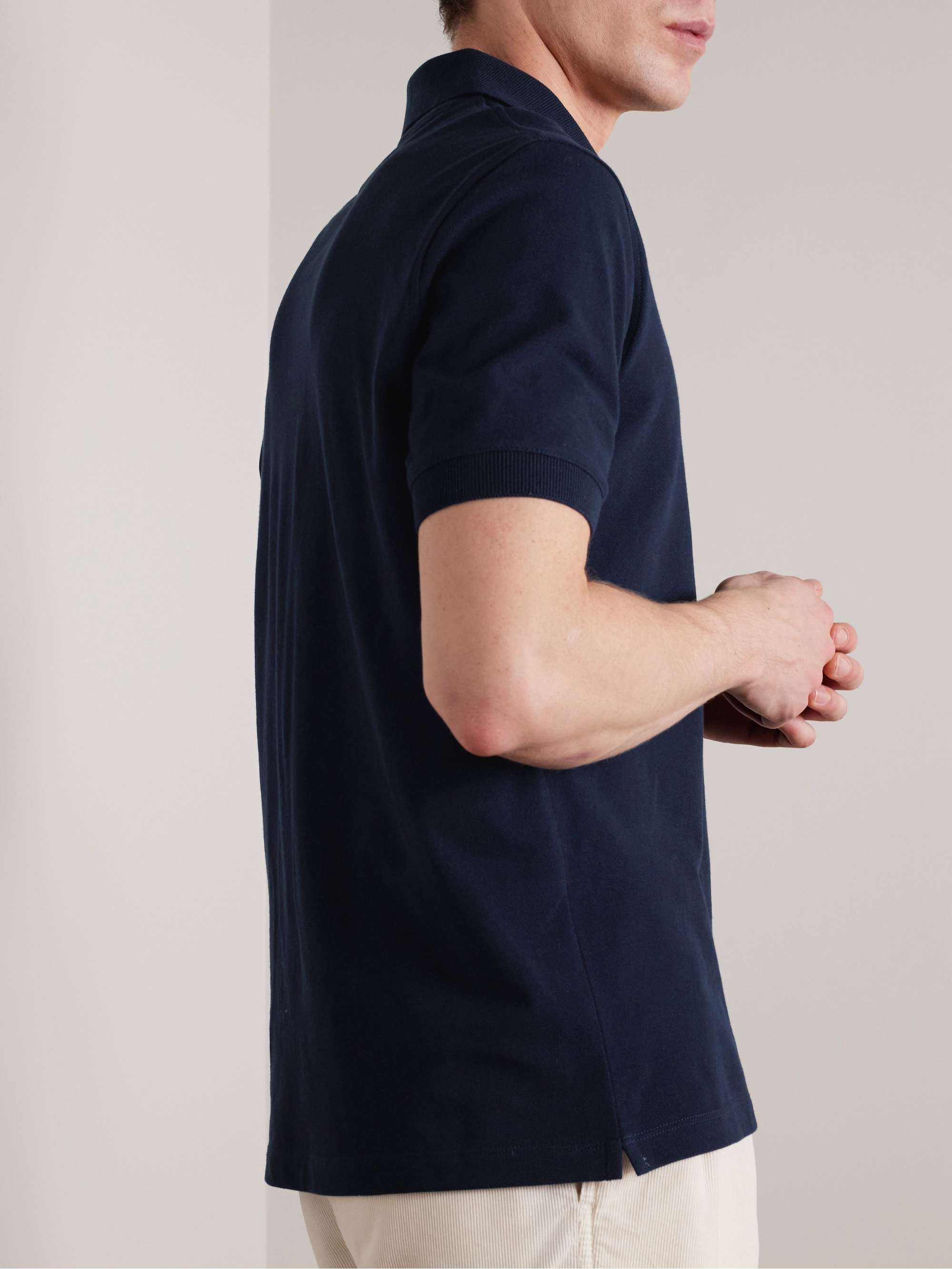 BRUNELLO CUCINELLI Cotton-Piqué Polo Shirt