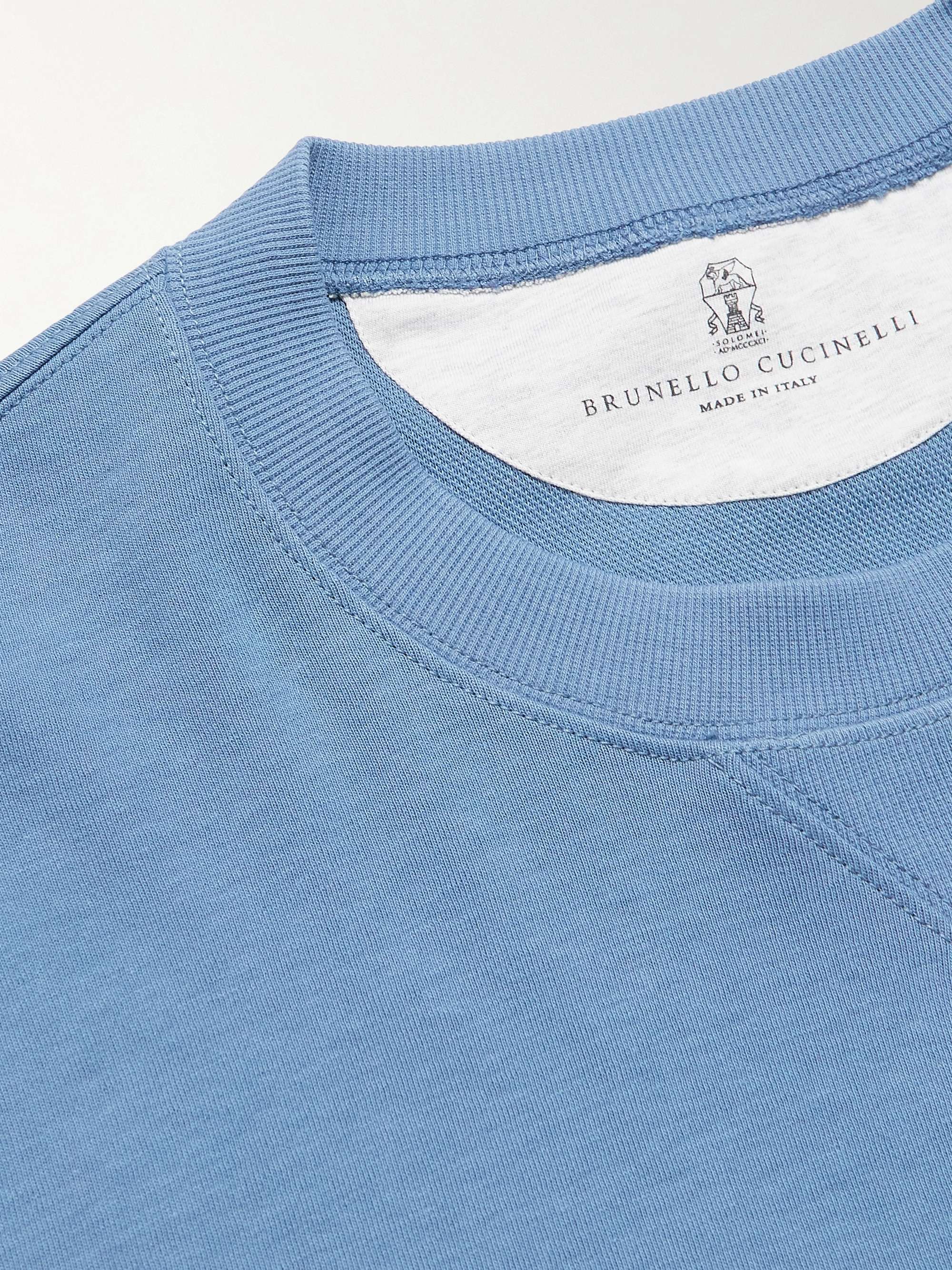 BRUNELLO CUCINELLI Cotton-Blend Jersey Sweatshirt