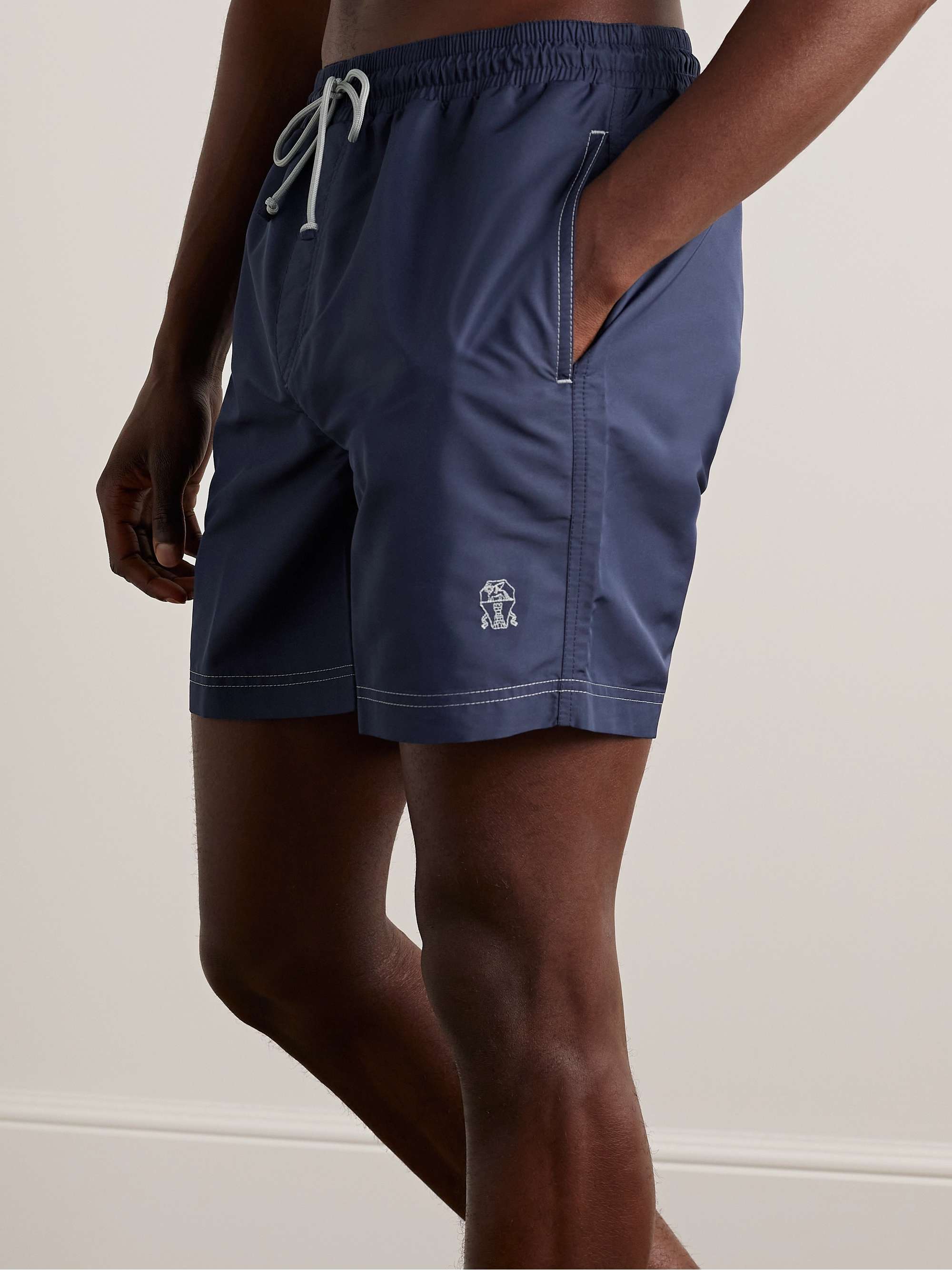 BRUNELLO CUCINELLI Straight-Leg Long-Length Swim Shorts
