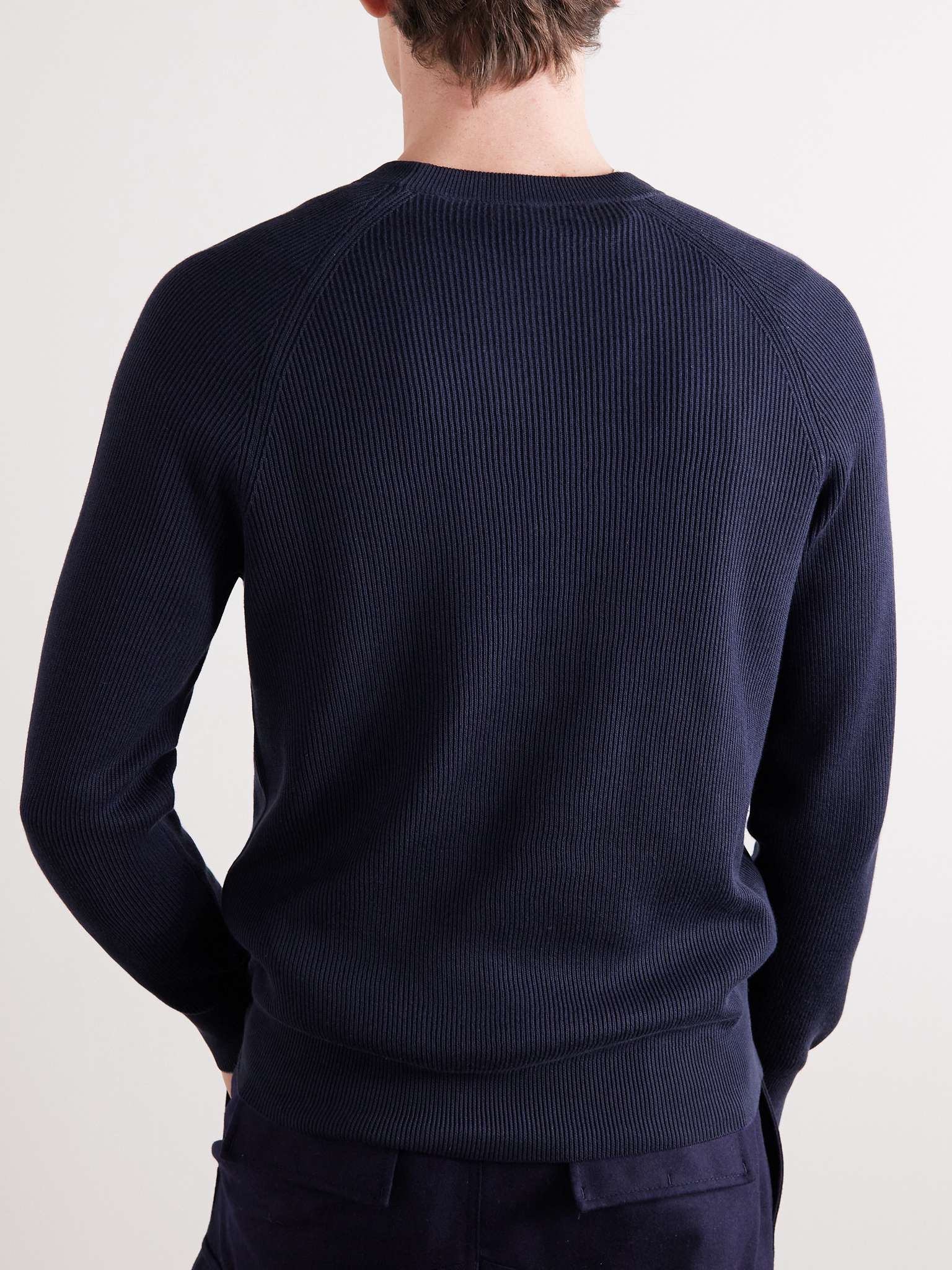 BRUNELLO CUCINELLI Ribbed Cotton Sweater for Men | MR PORTER